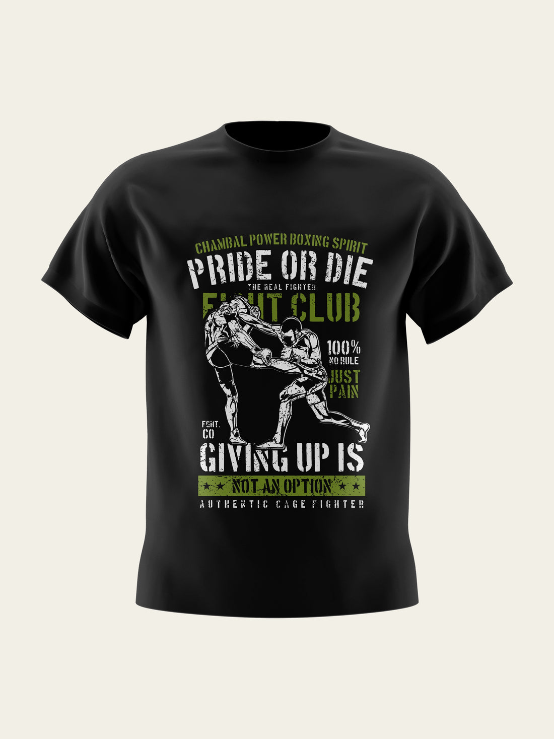 Pride or Die Round Neck T-Shirt The Chambal®