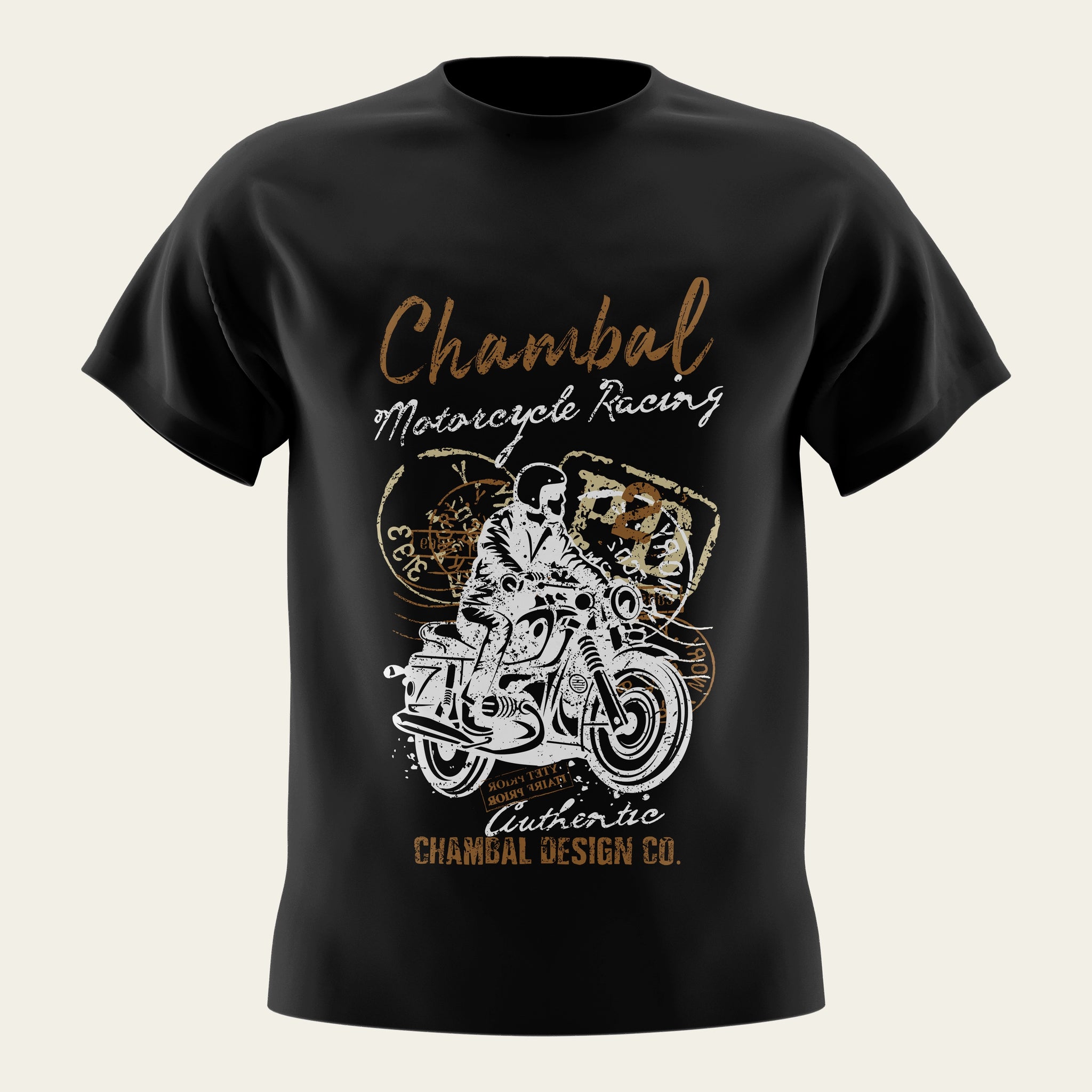 Chambal Motorcycle Racing Round Neck T-Shirt The Chambal®