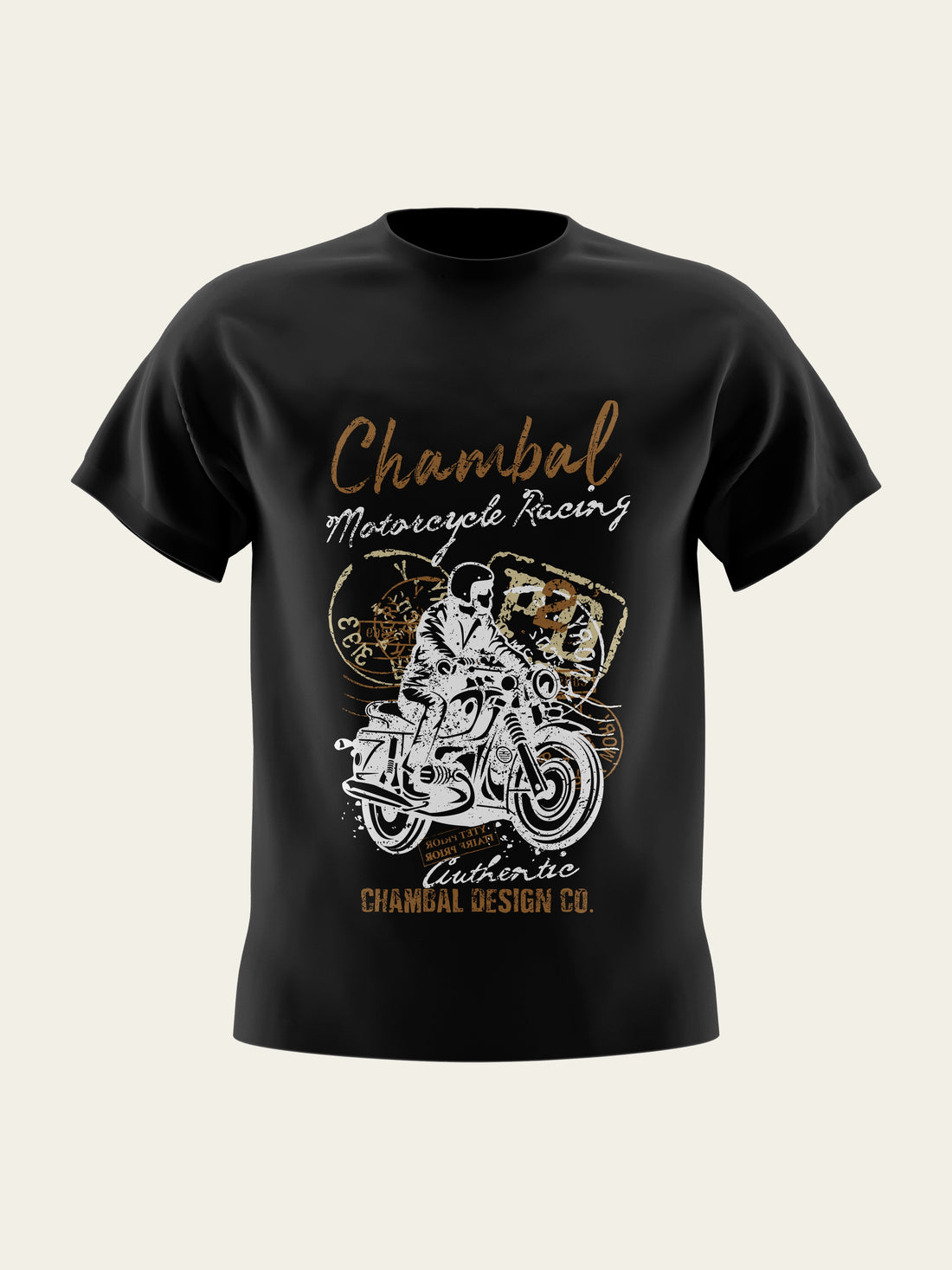 Chambal Motorcycle Racing Round Neck T-Shirt The Chambal®