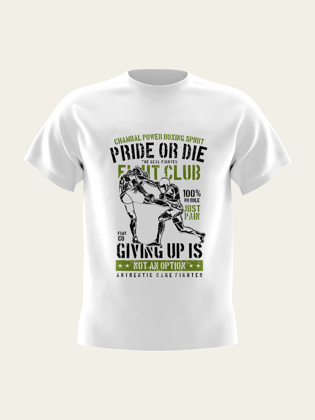 Pride or Die Round Neck T-Shirt The Chambal®