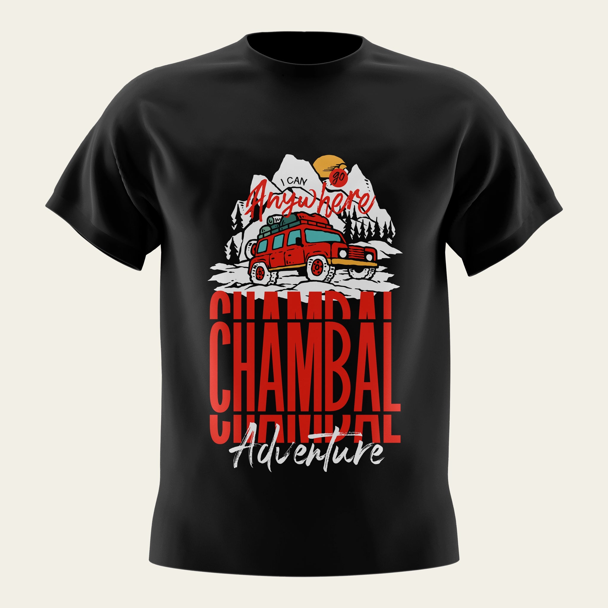 Chambal Adventure Black T-Shirt The Chambal®