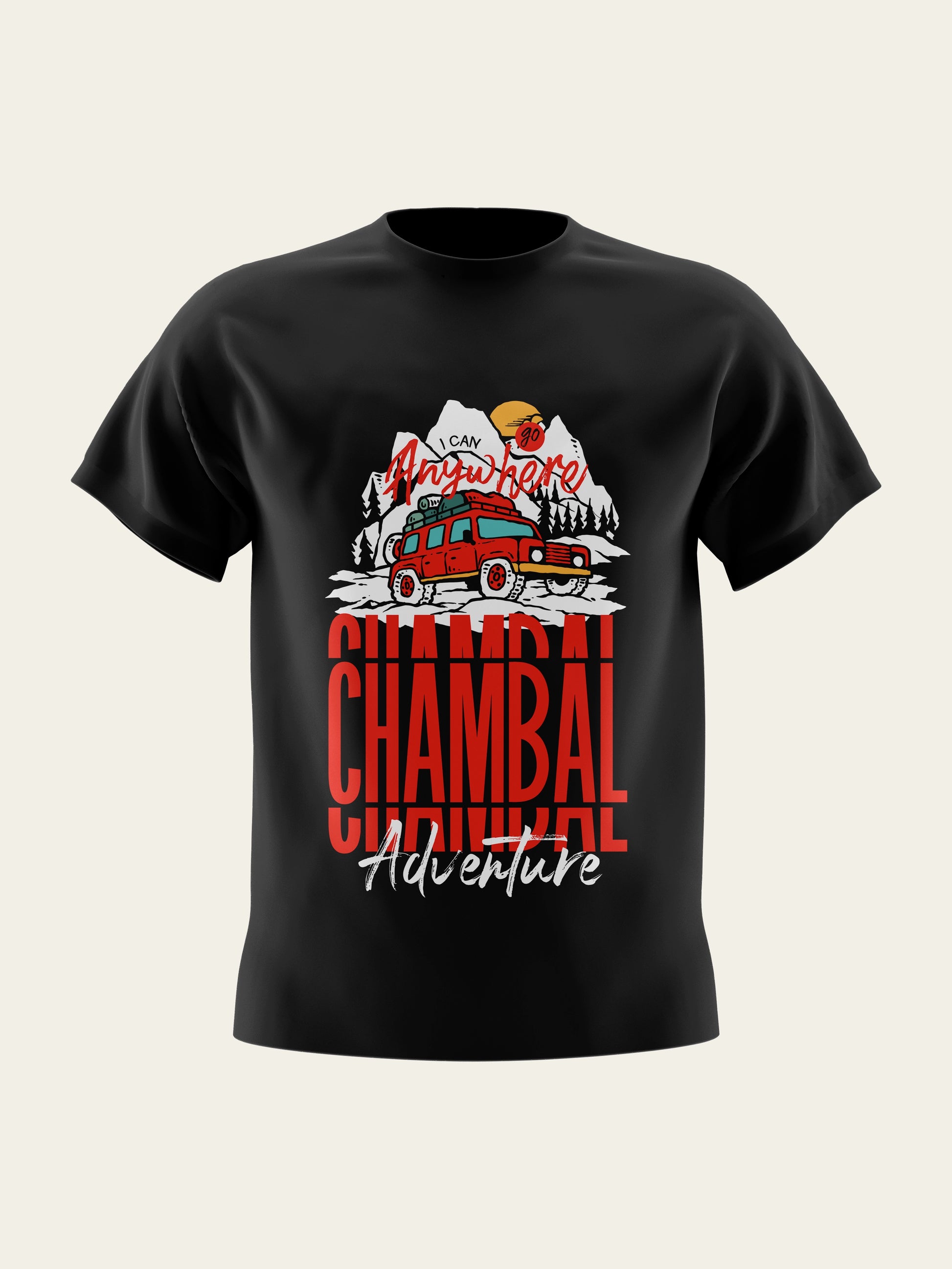 Chambal Adventure Black T-Shirt The Chambal®