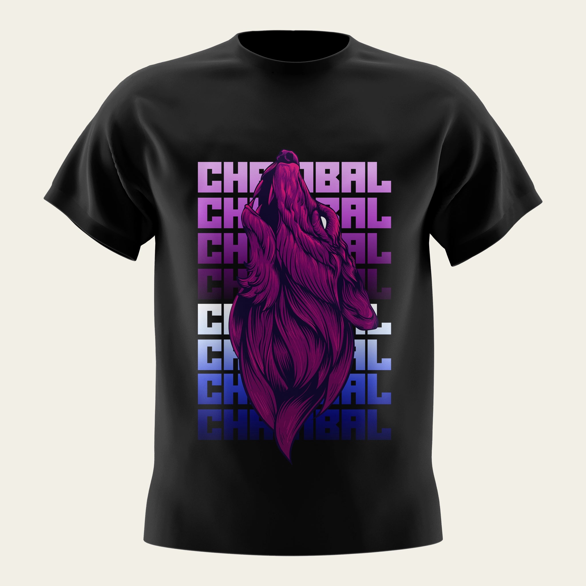 Chambal Wolf Round Neck T-Shirt The Chambal®