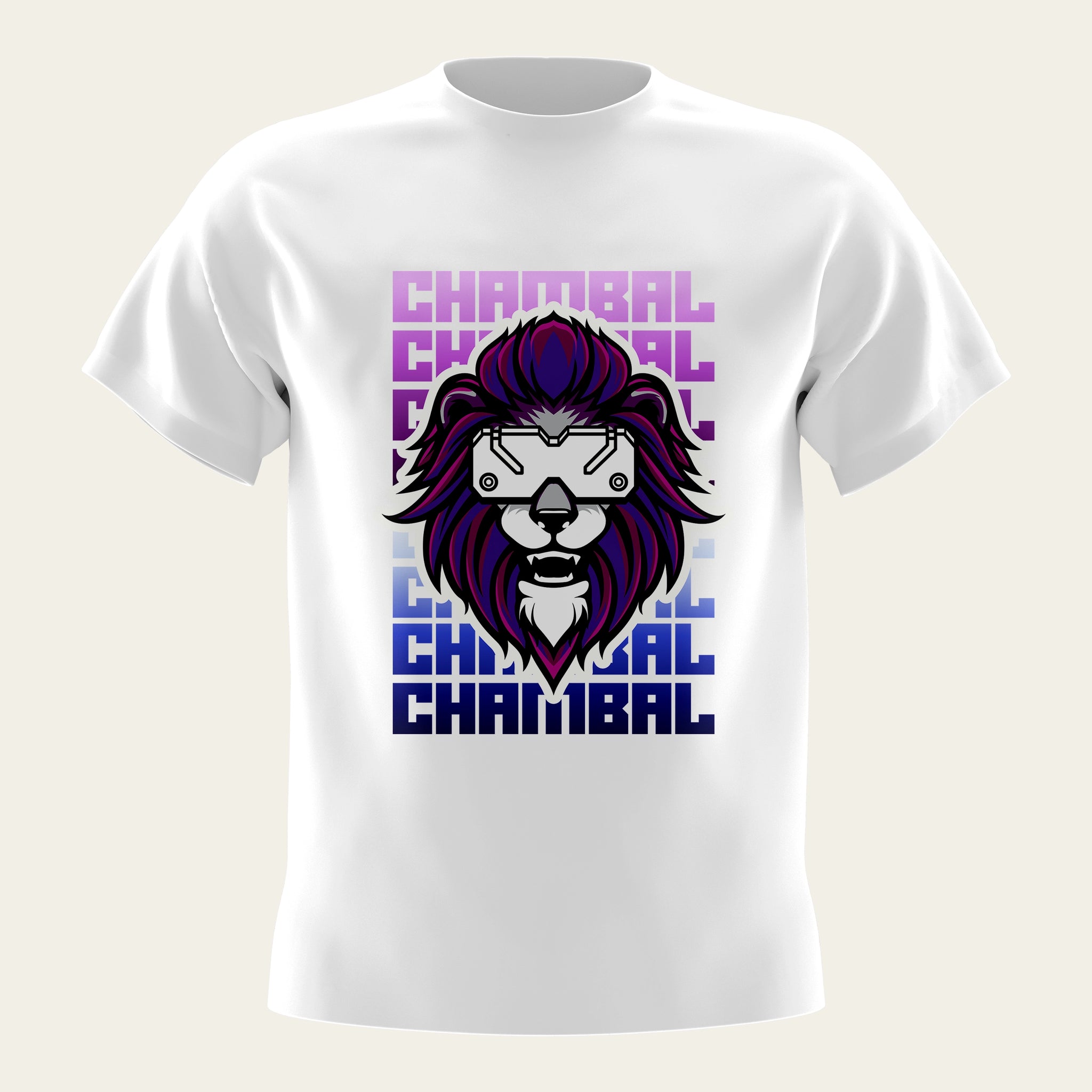 Chambal CyberLion Round Neck T-Shirt The Chambal®