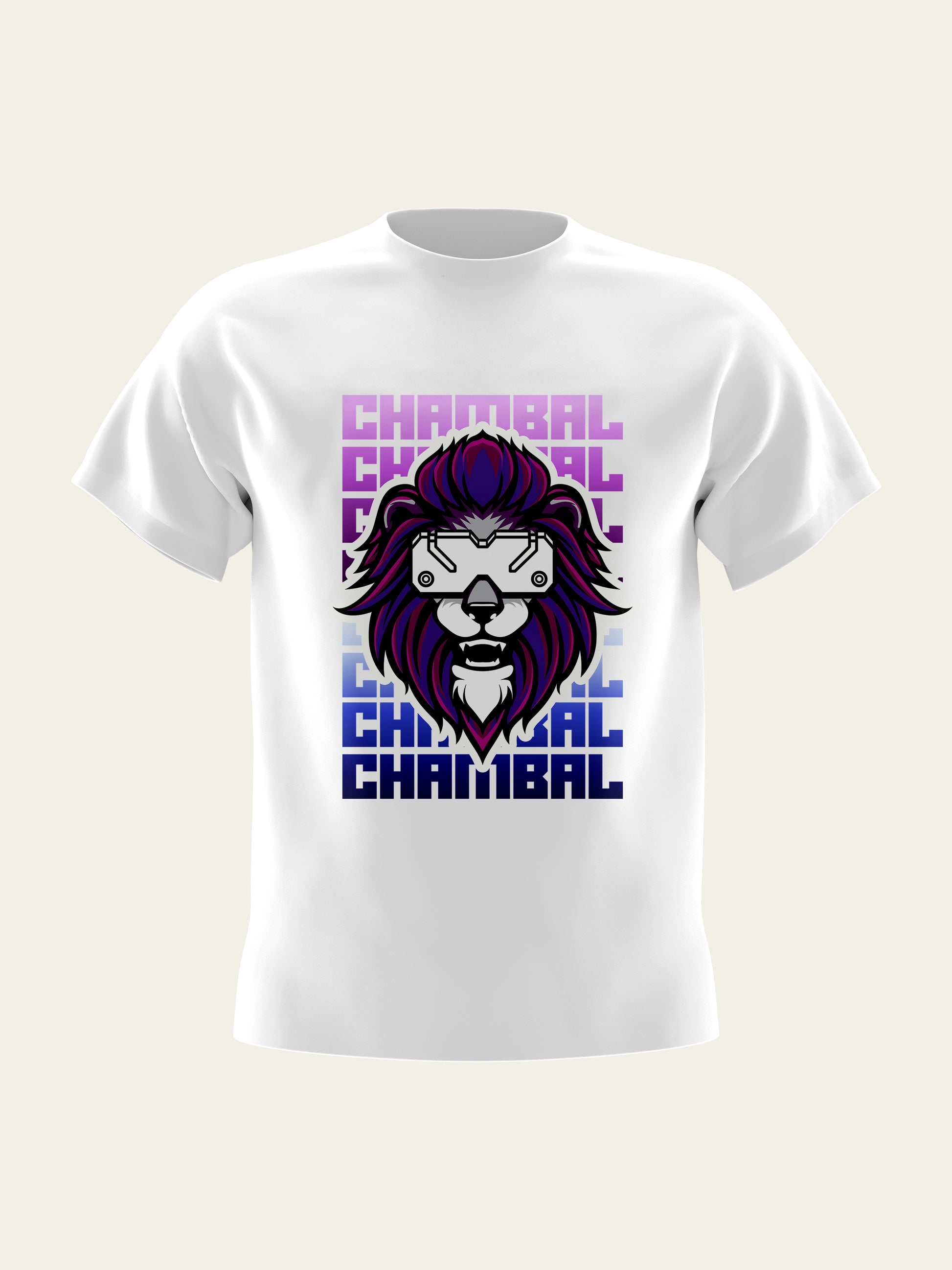 Chambal CyberLion Round Neck T-Shirt The Chambal®