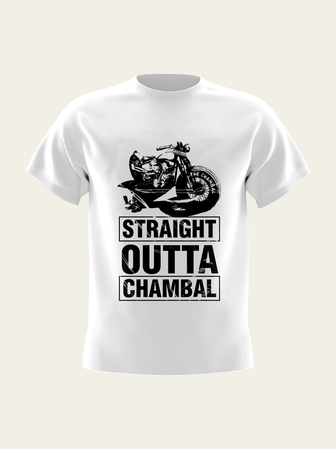 Straight Outta Chambal Round Neck T-Shirt The Chambal®