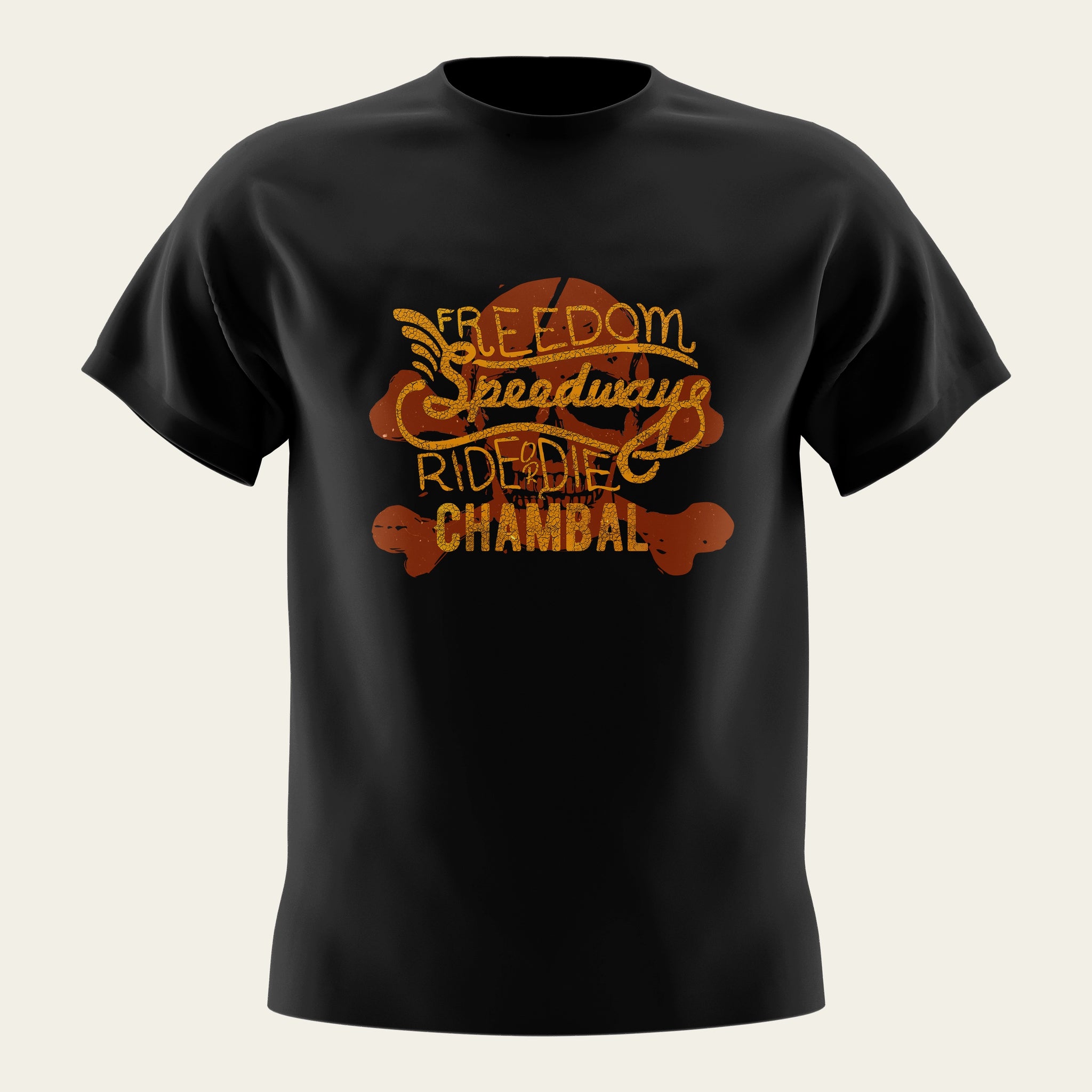 Freedom Speedway Round Neck T-Shirt The Chambal®