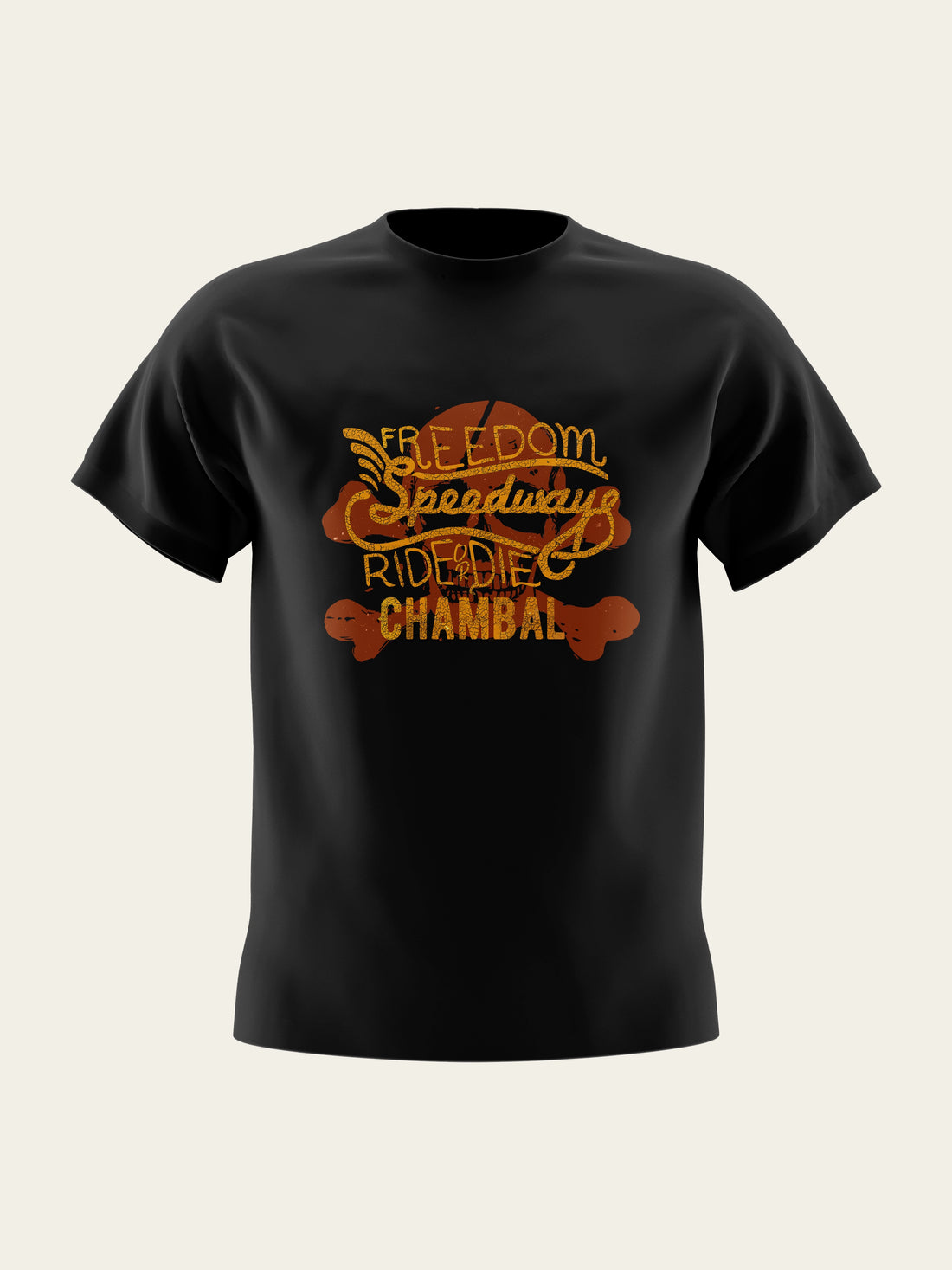 Freedom Speedway Round Neck T-Shirt The Chambal®