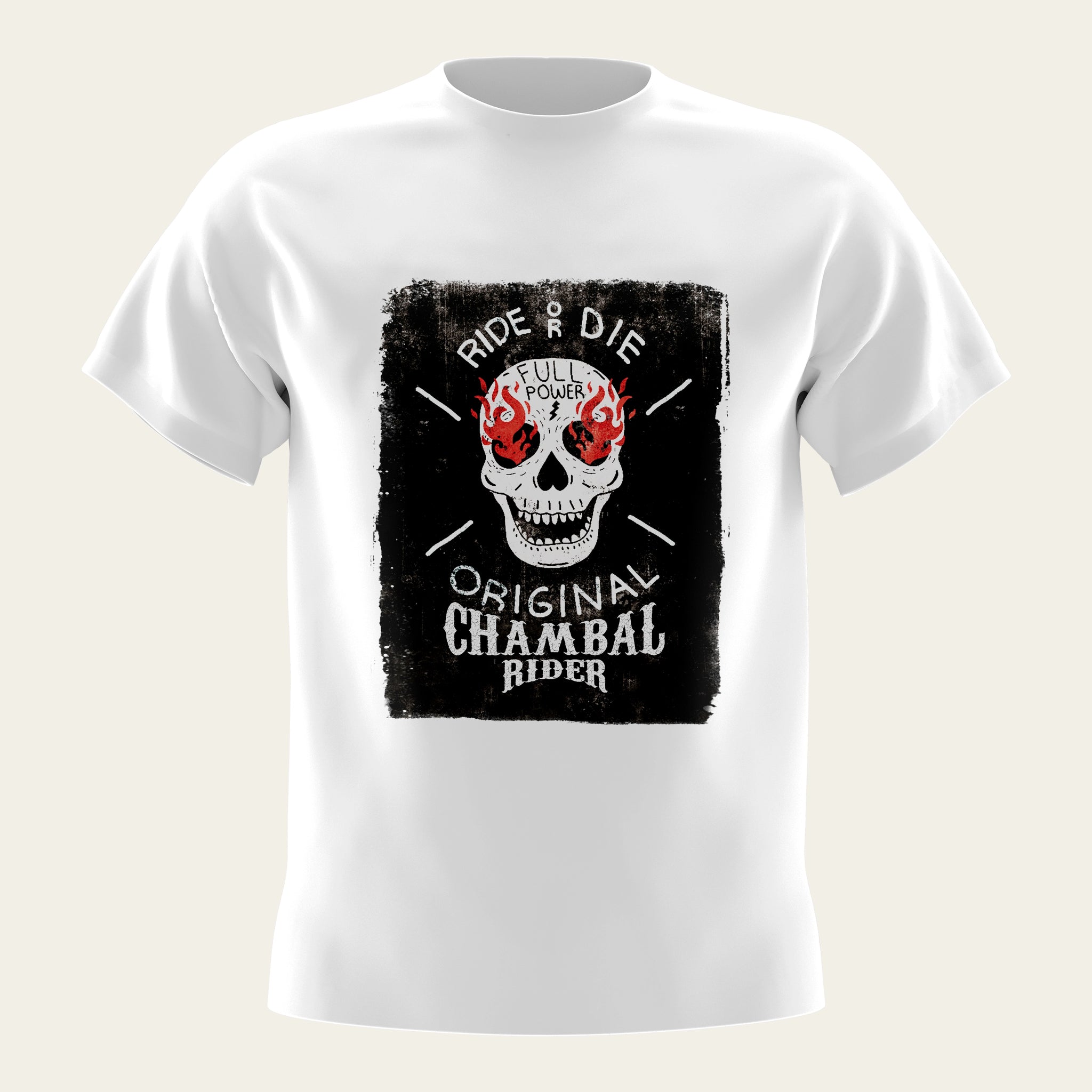 Ride or Die Round Neck T-Shirt The Chambal®