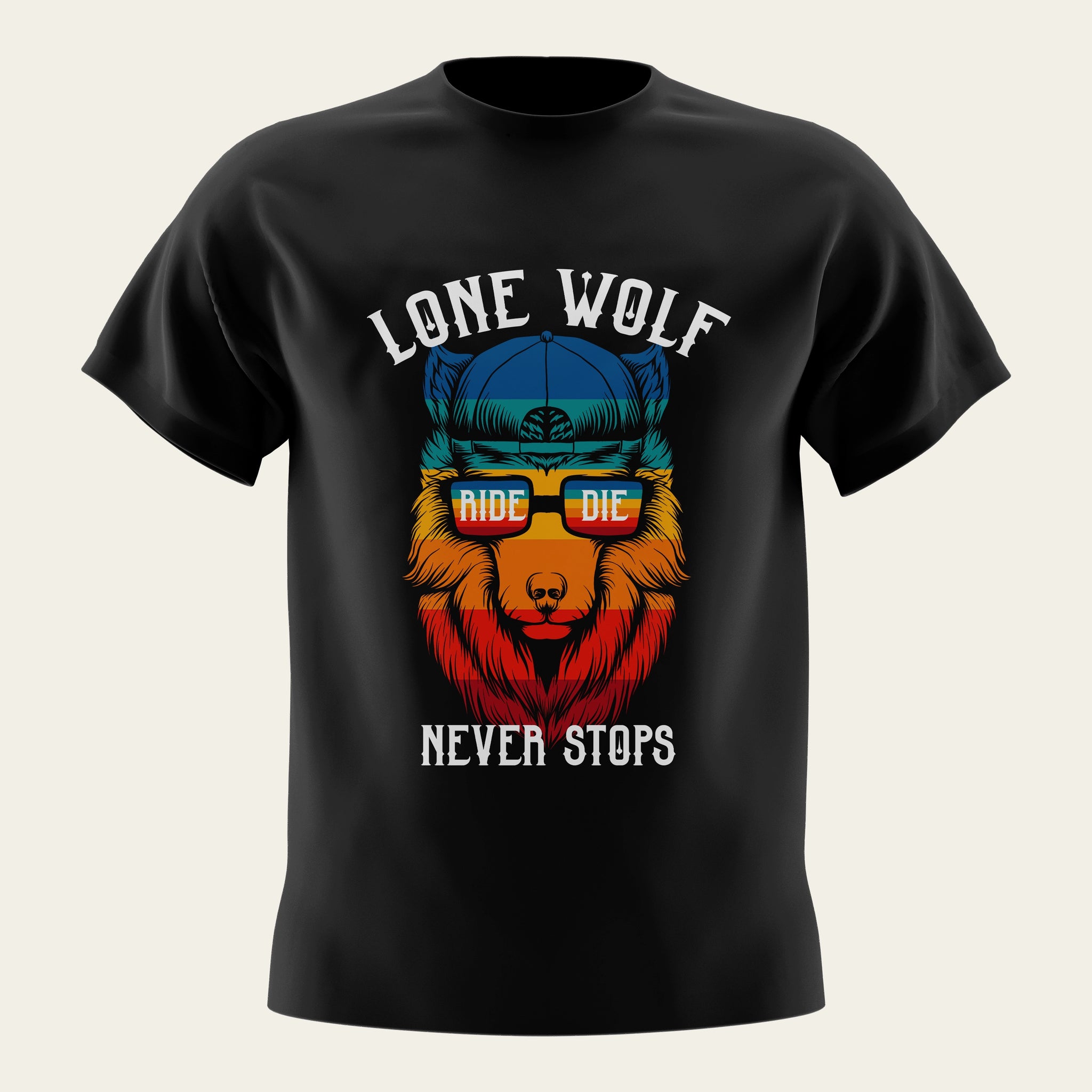 Lone Wolf Round Neck T-Shirt The Chambal®