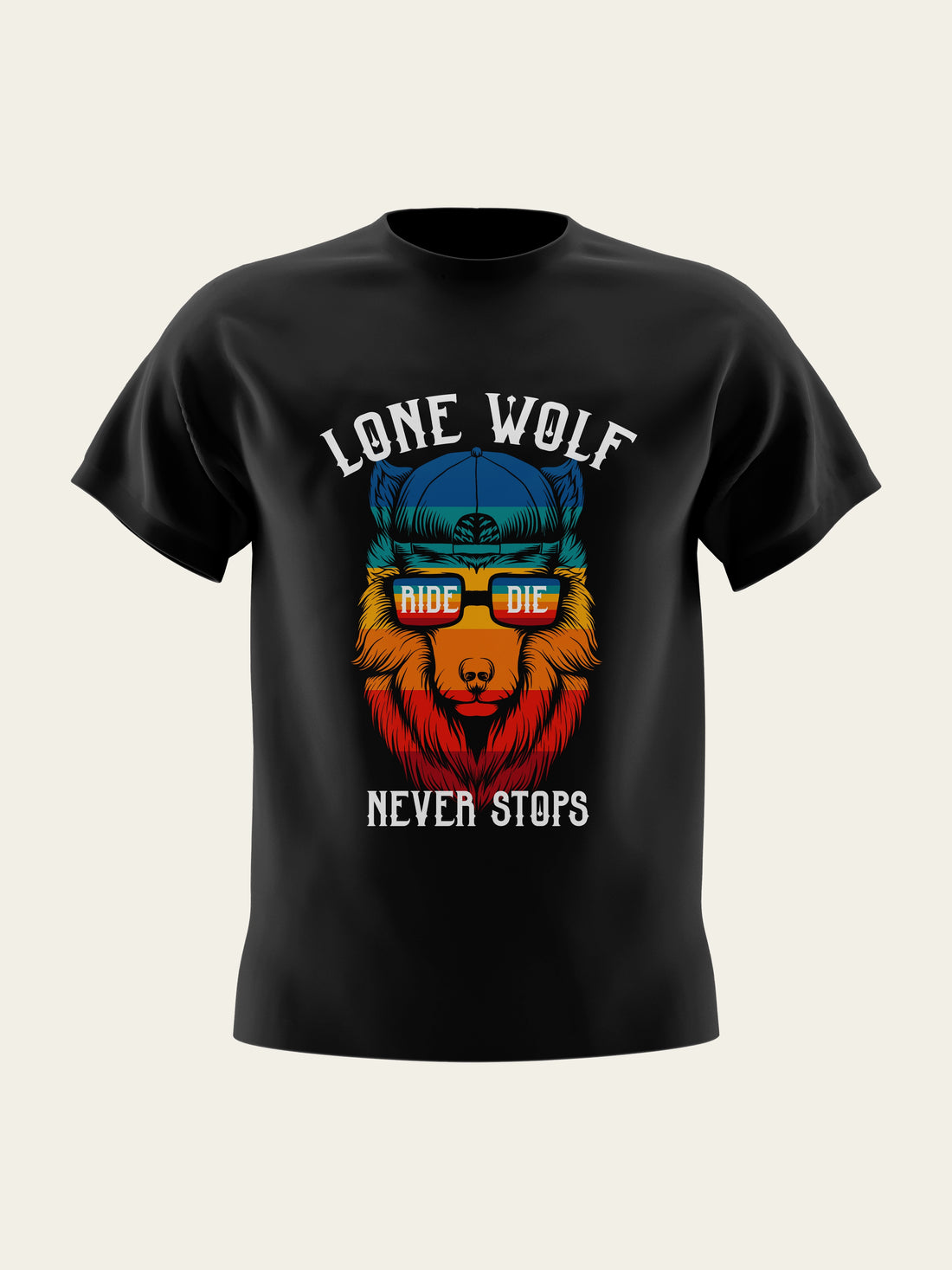 Lone Wolf Round Neck T-Shirt The Chambal®