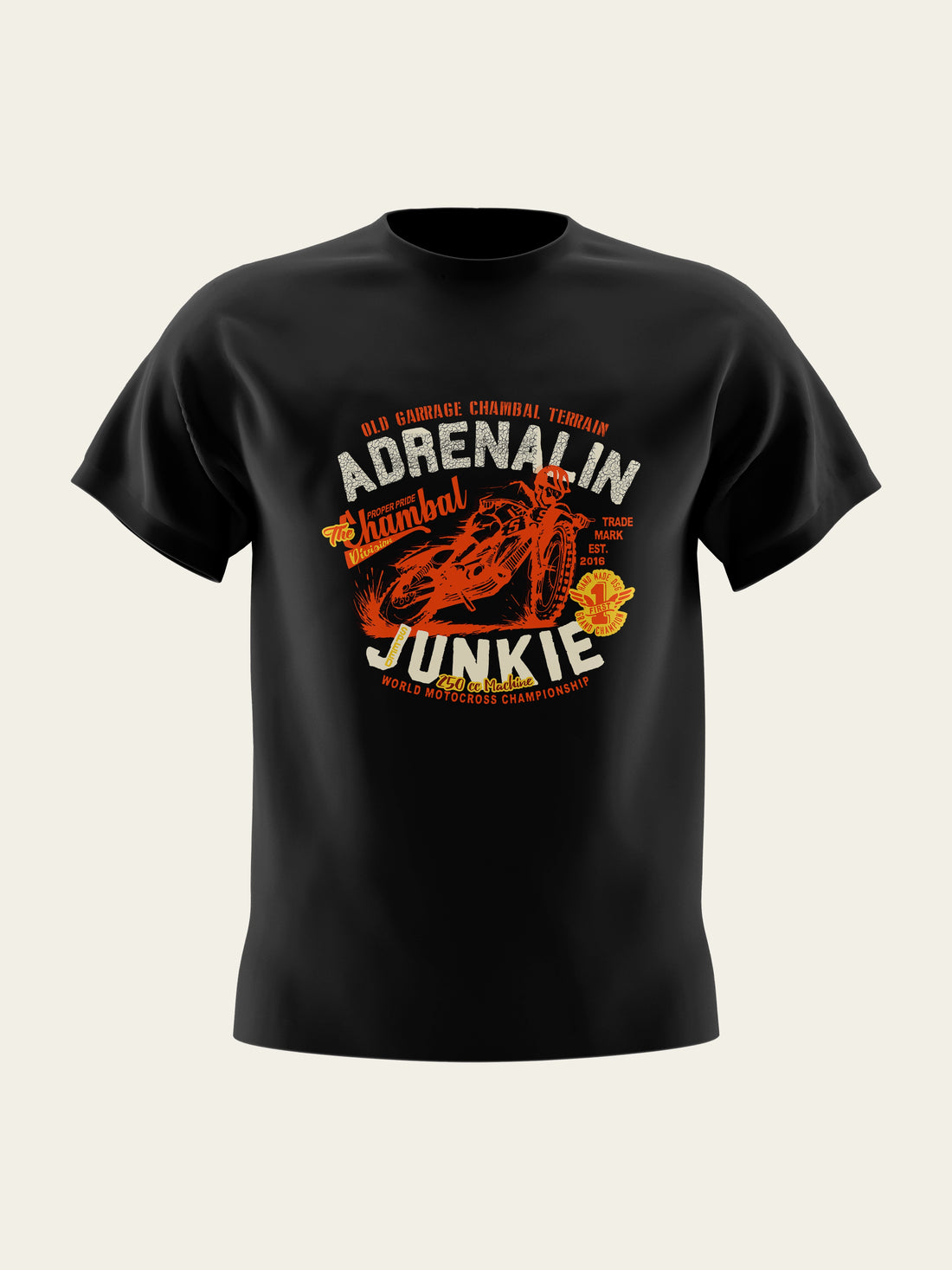 Adrenalin Junkie Round Neck T-Shirt The Chambal®