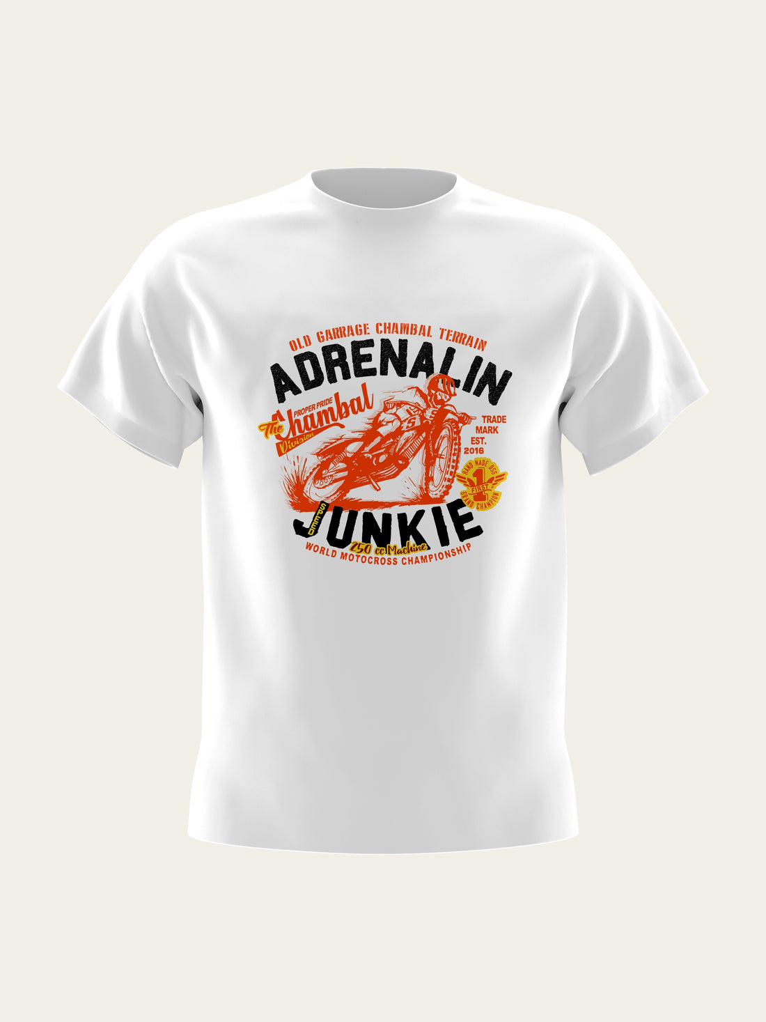 Adrenalin Junkie Round Neck T-Shirt The Chambal®