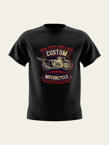 Custom Motorcycle Round Neck T-Shirt The Chambal®