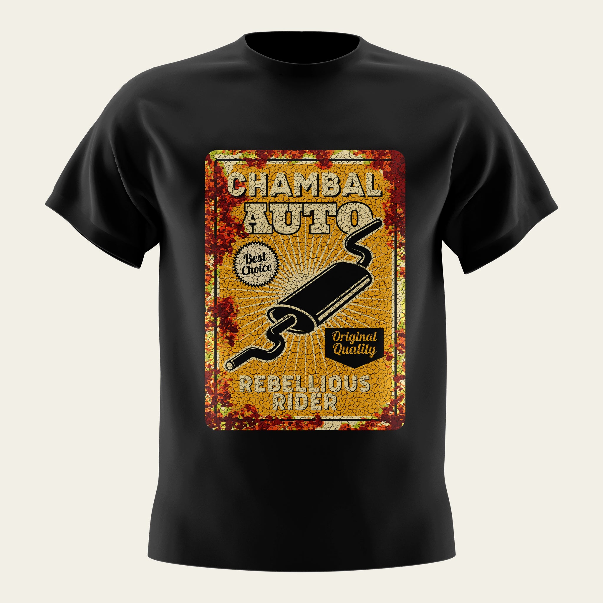 Chambal Auto Black T-Shirt The Chambal®