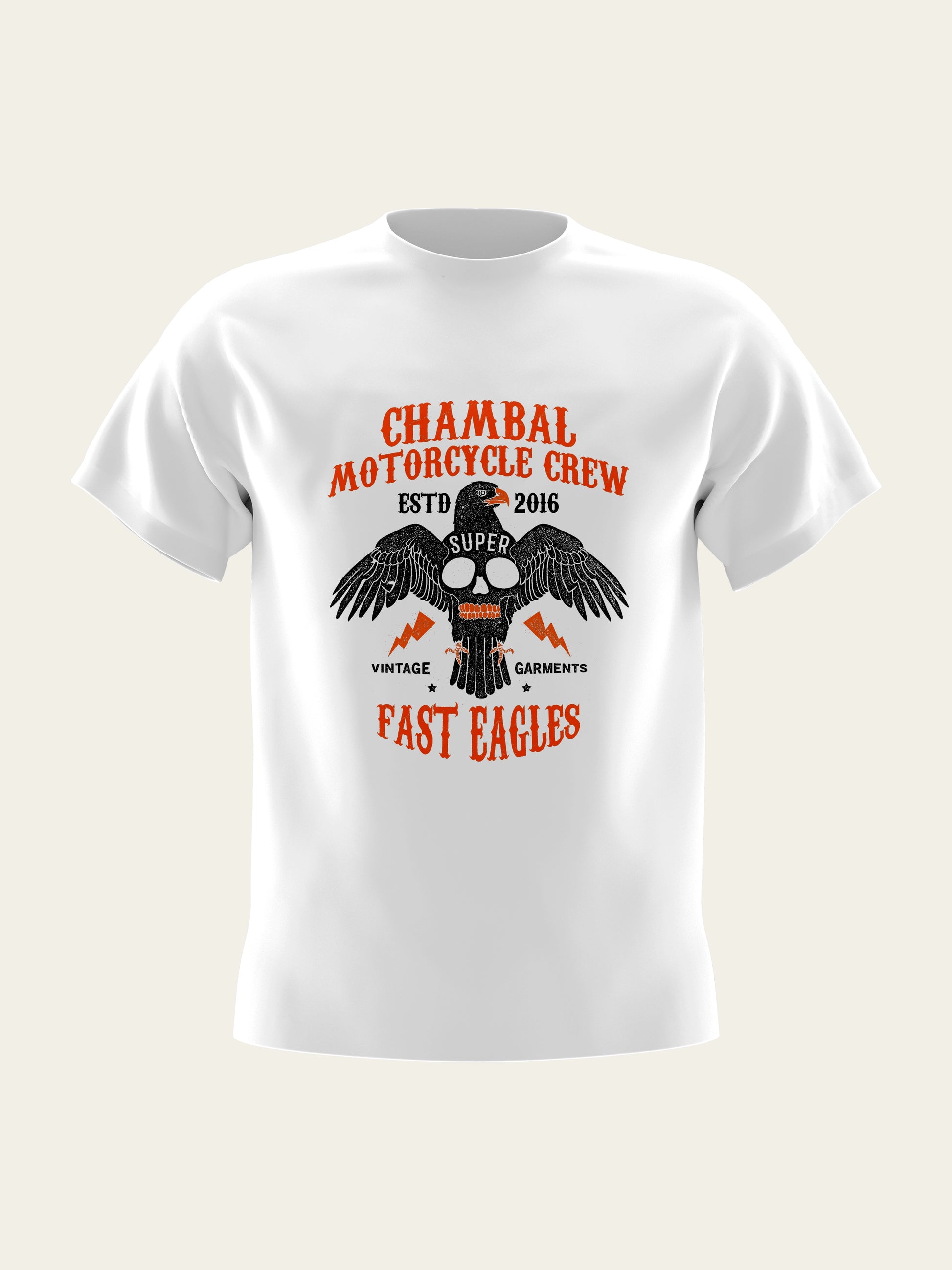 Chambal Motorcycle Crew Round Neck T-Shirt The Chambal®