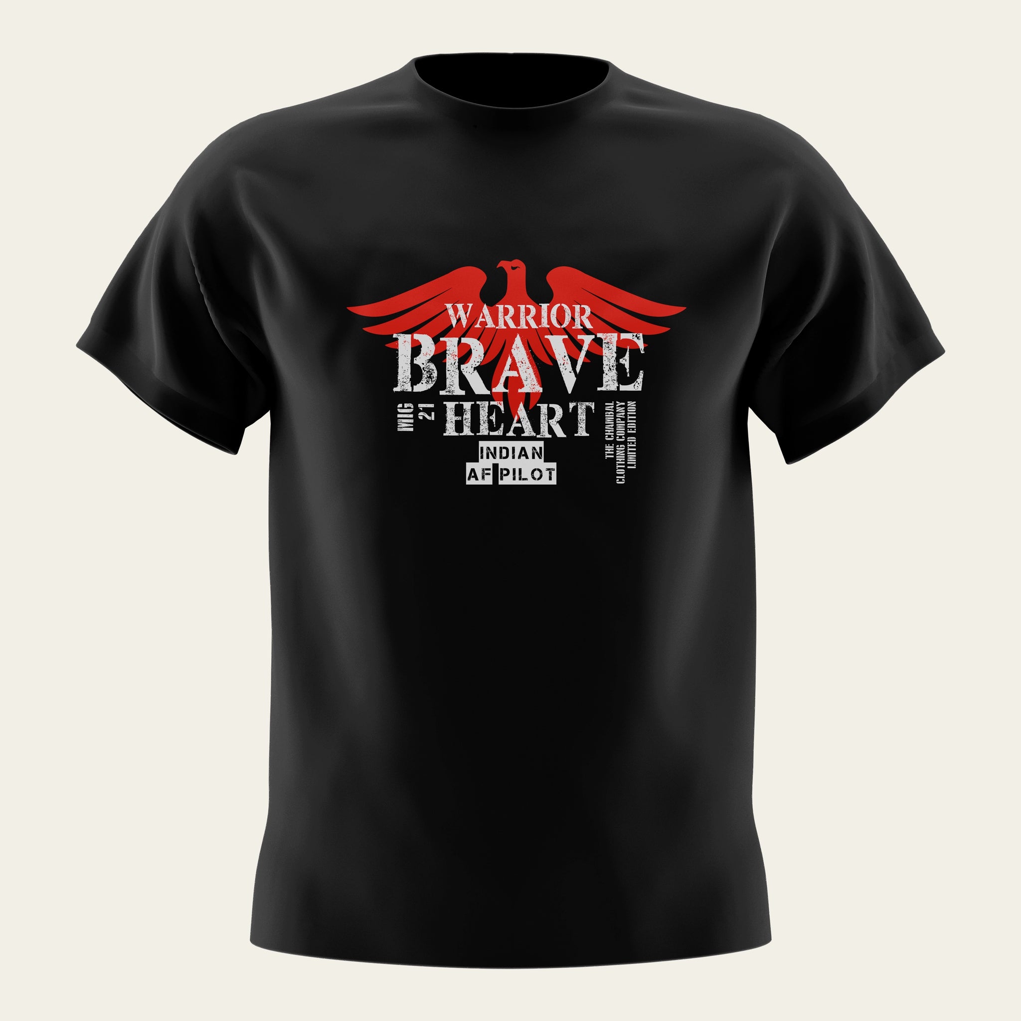 Brave Warrior Round Neck T-Shirt The Chambal®