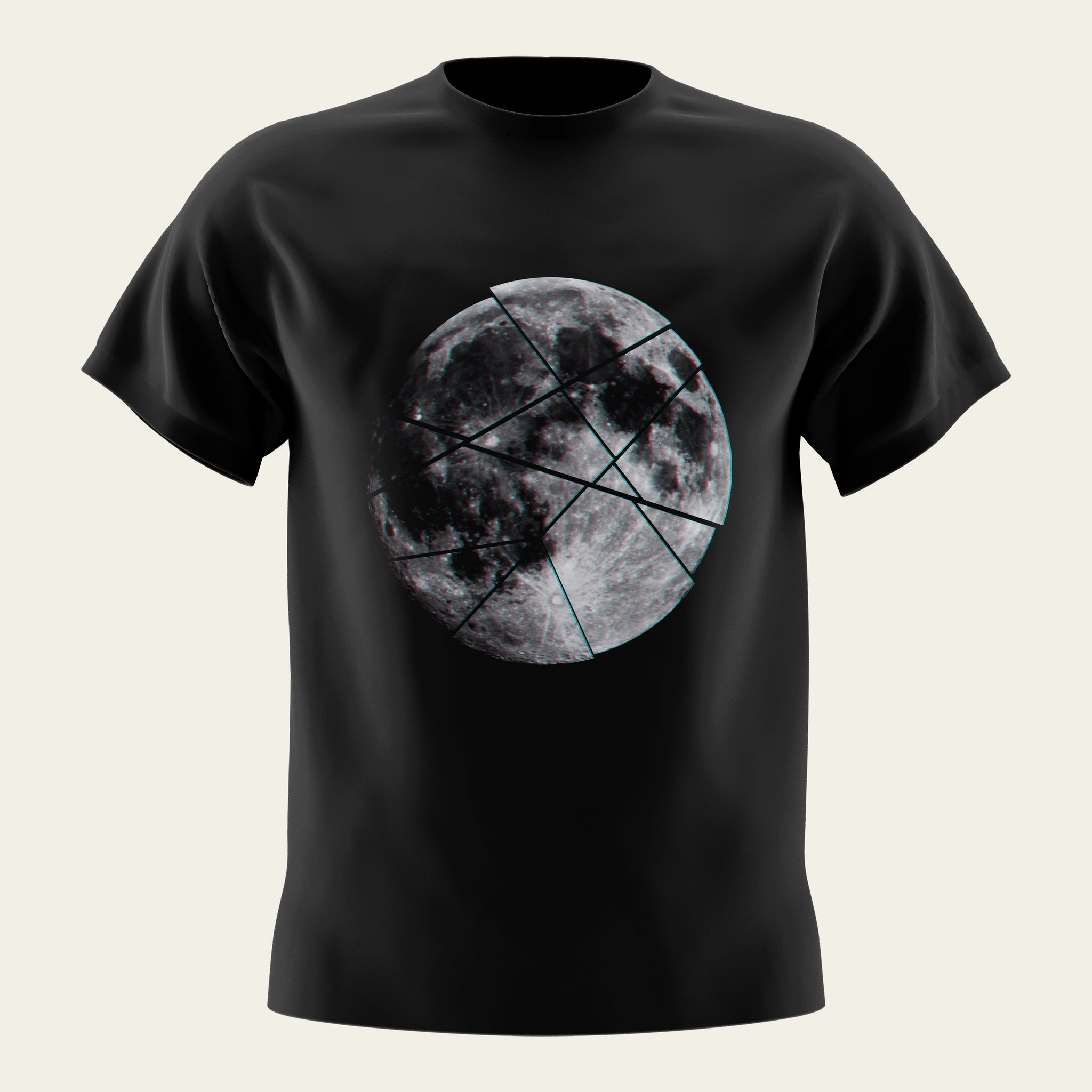 Broken Moon Round Neck T-Shirt The Chambal®