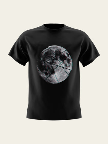 Broken Moon Round Neck T-Shirt The Chambal®