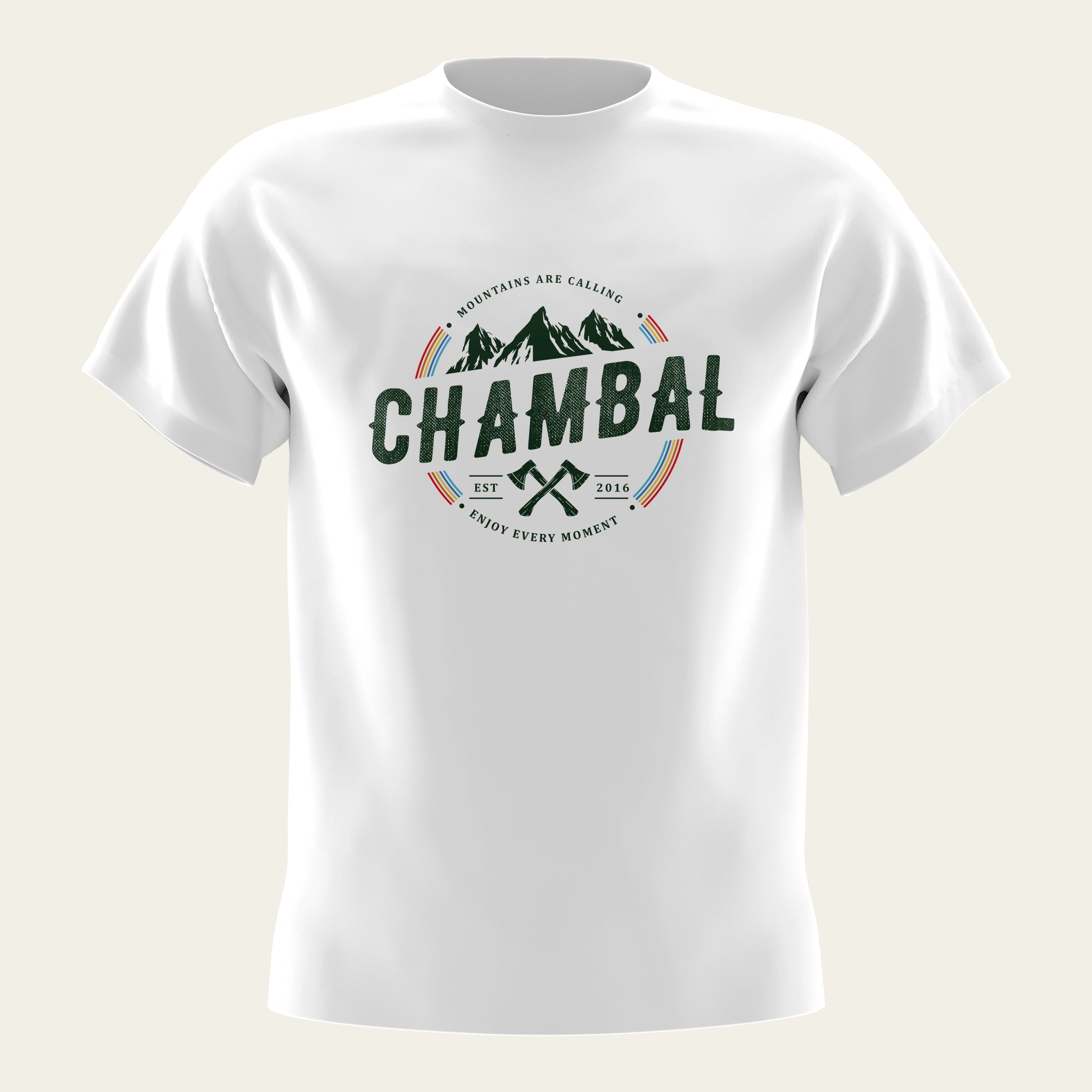 Mountains Are Calling Round Neck T-Shirt The Chambal®