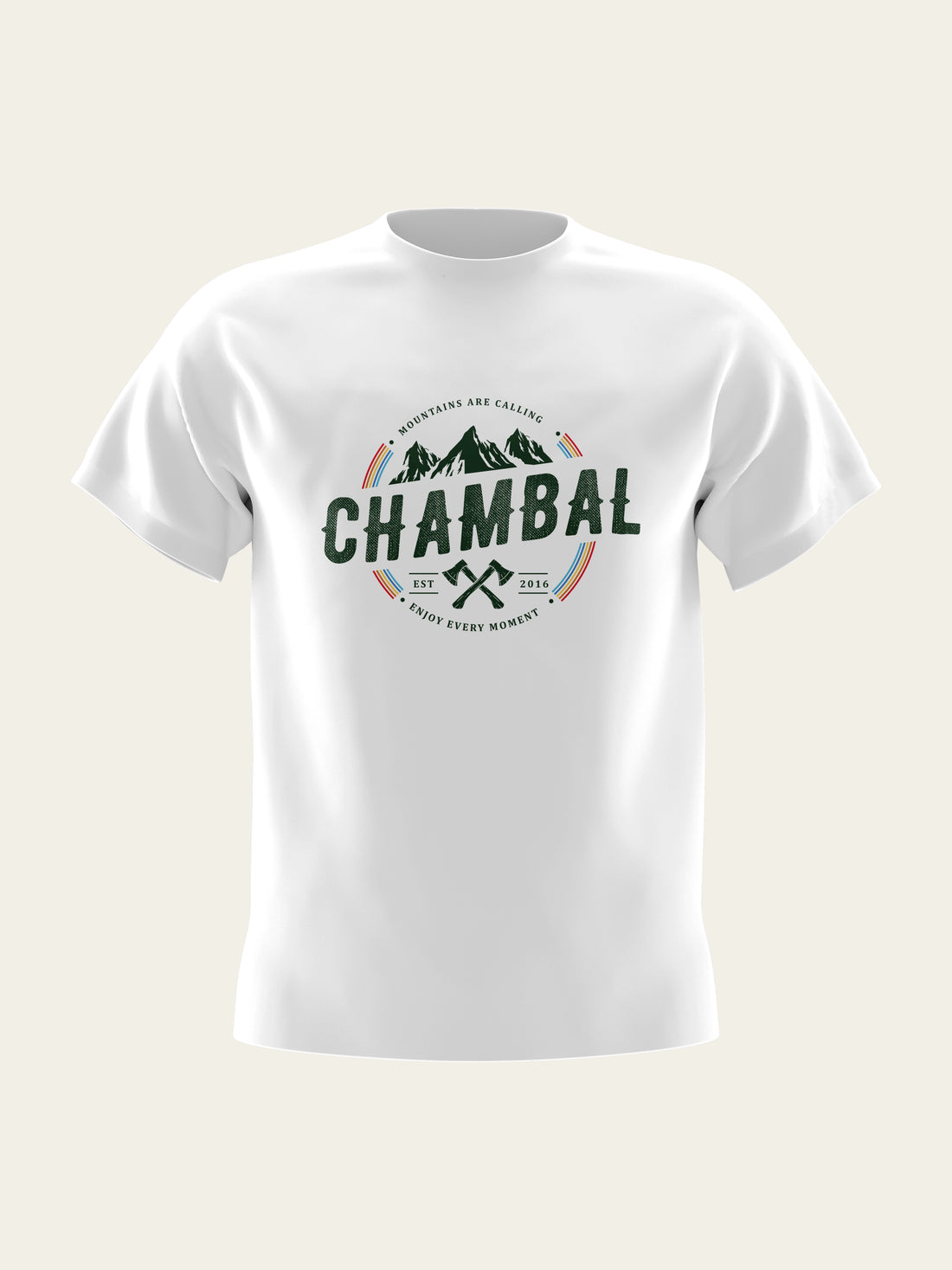 Mountains Are Calling Round Neck T-Shirt The Chambal®