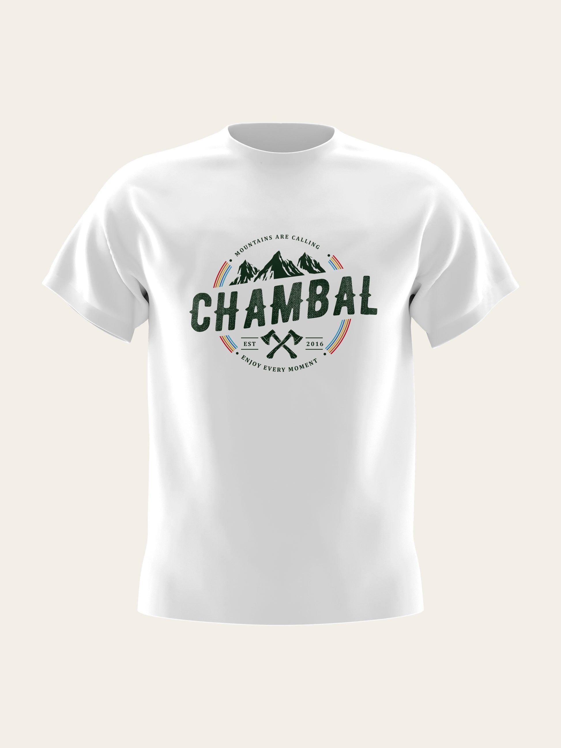 Mountains Are Calling Round Neck T-Shirt The Chambal®