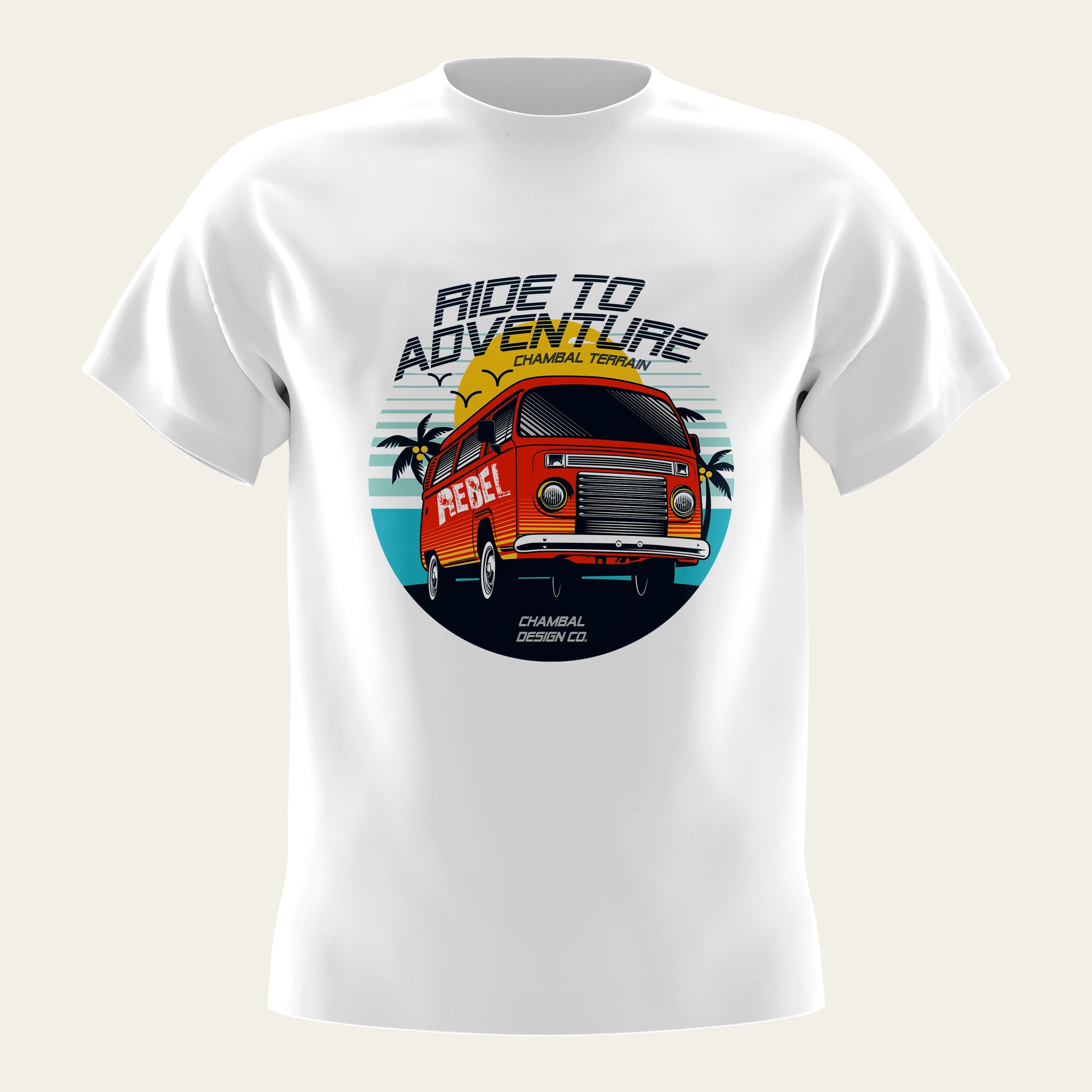 Ride To Adventure Round Neck T-Shirt The Chambal®