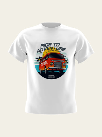 Ride To Adventure Round Neck T-Shirt The Chambal®