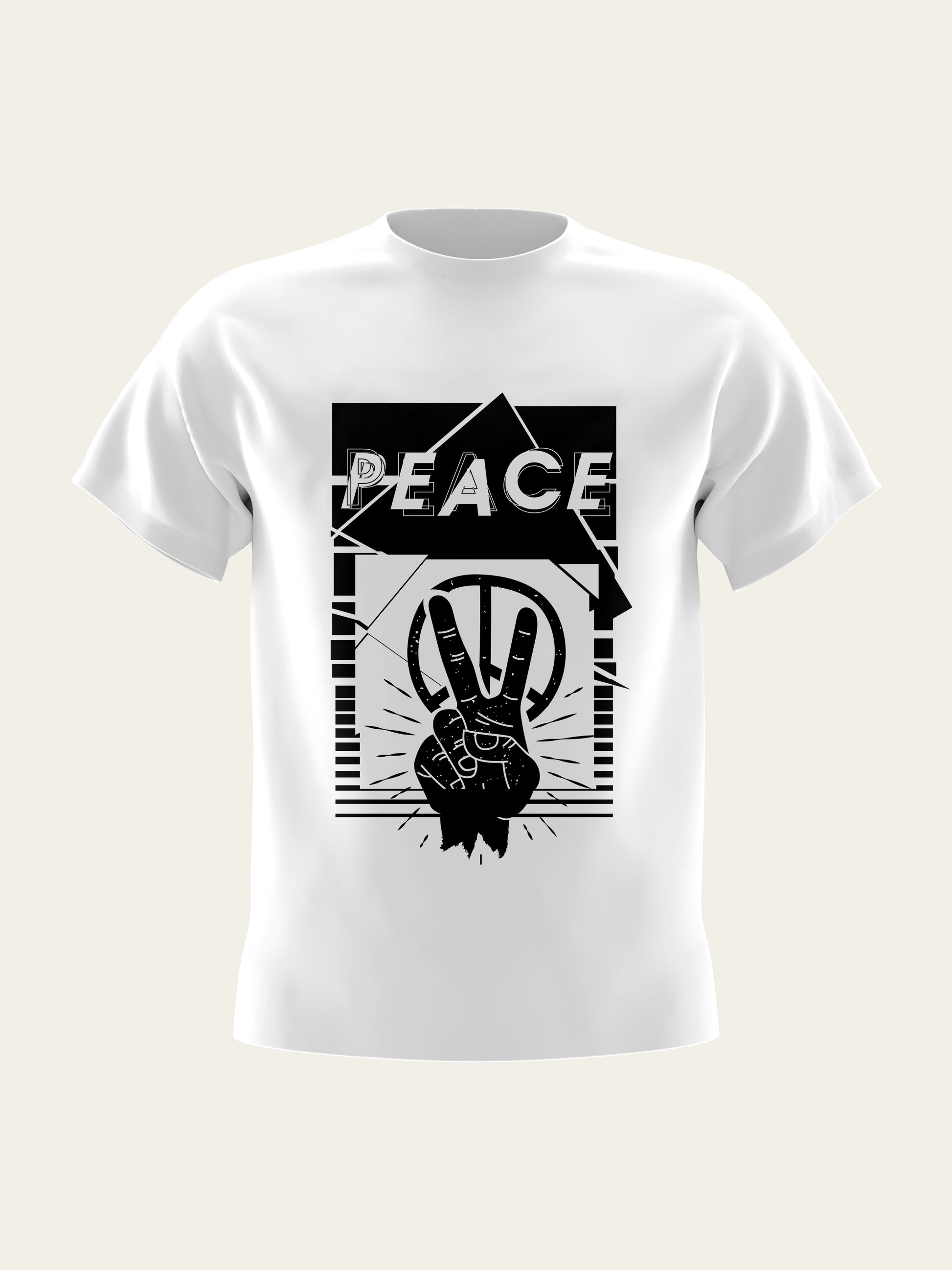 Peace Round Neck T-Shirt The Chambal®