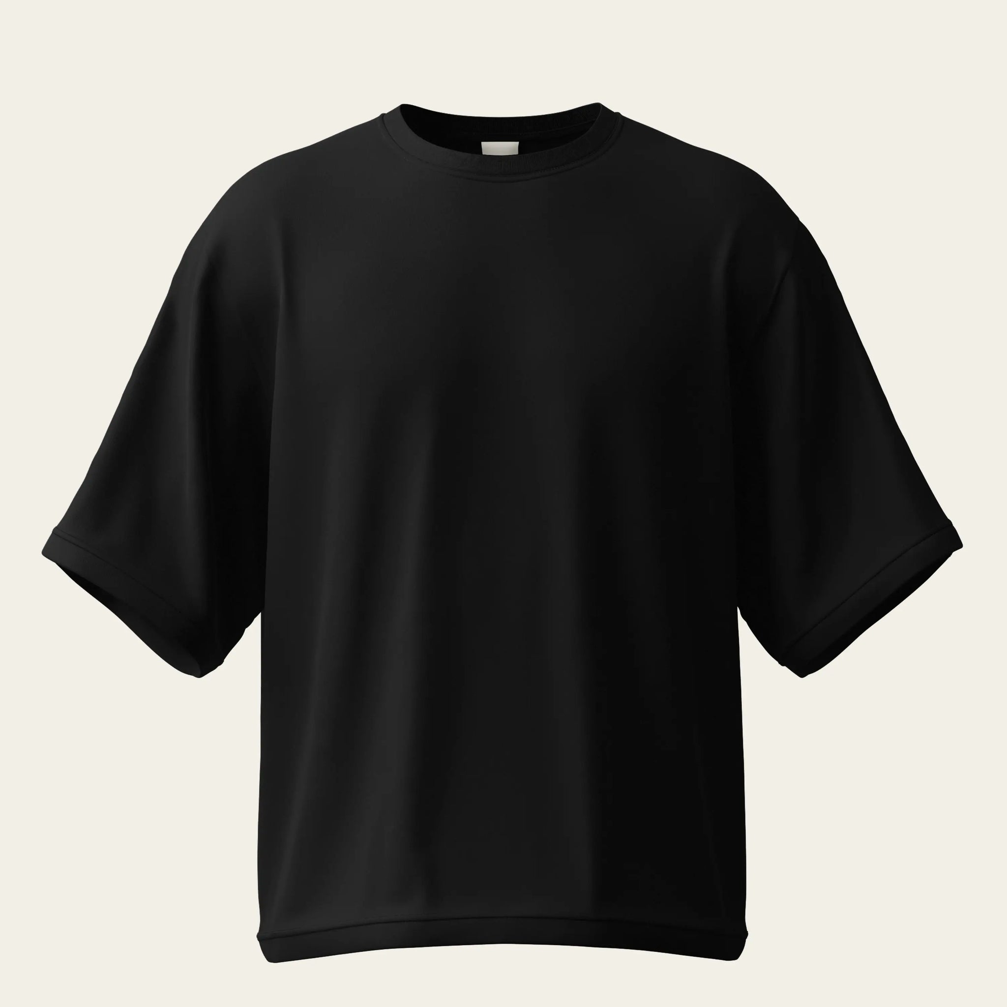 Black Oversize Cotton T-Shirt by The Chambal The Chambal