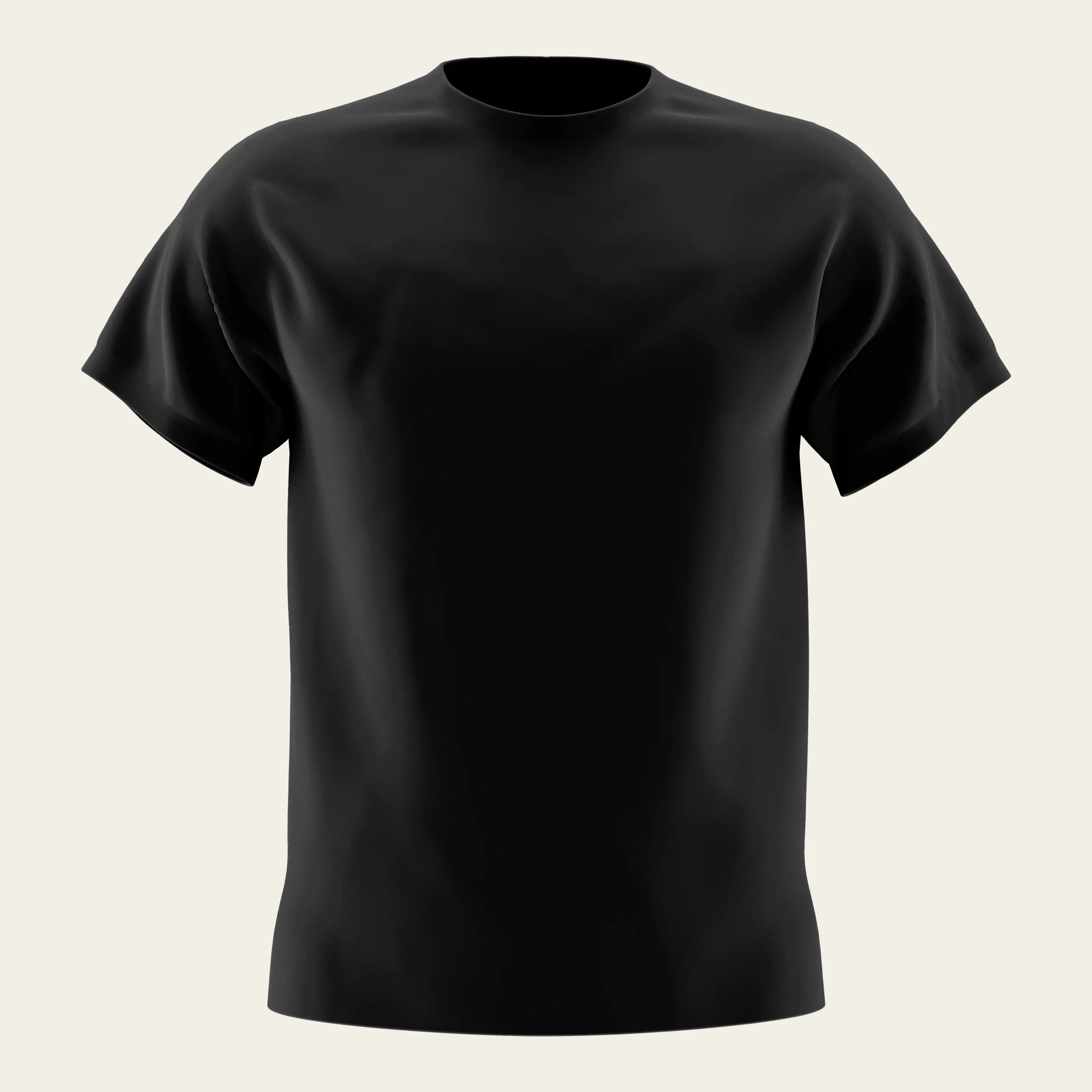 Black Round Neck T-Shirt The Chambal