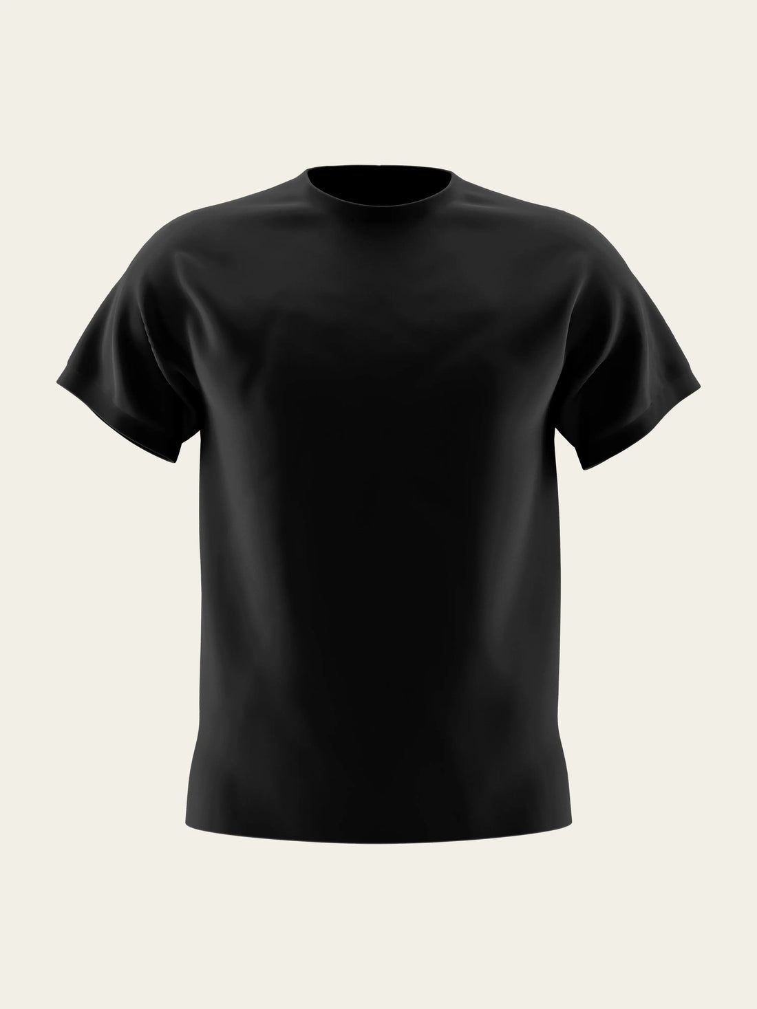 Black Round Neck T-Shirt The Chambal