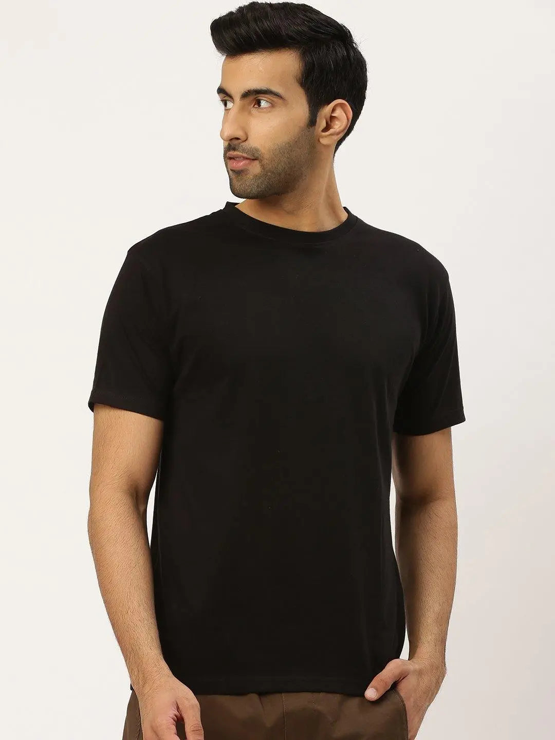 Black Round Neck T-Shirt The Chambal