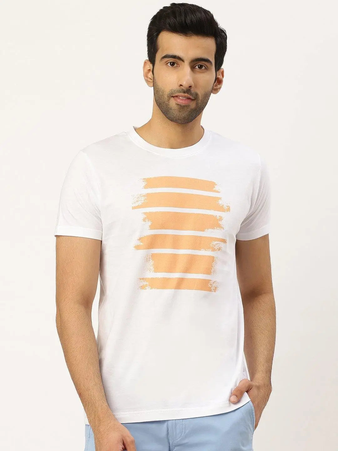 Abstract White T-Shirt - The Chambal