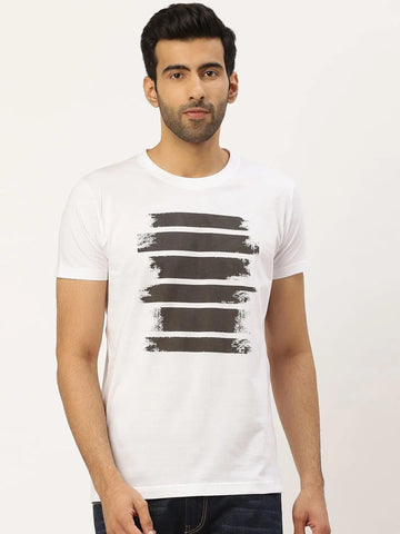 Abstract White T-Shirt - The Chambal