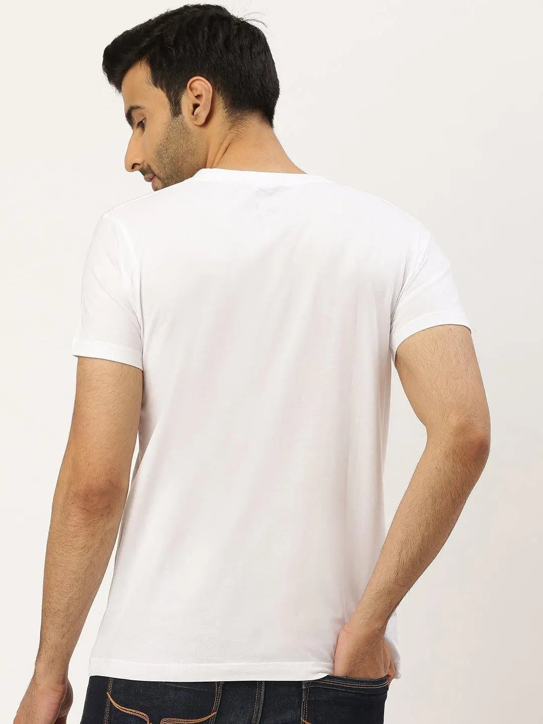 Abstract White T-Shirt - The Chambal