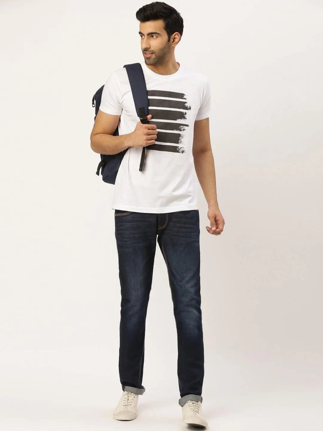 Abstract White T-Shirt - The Chambal