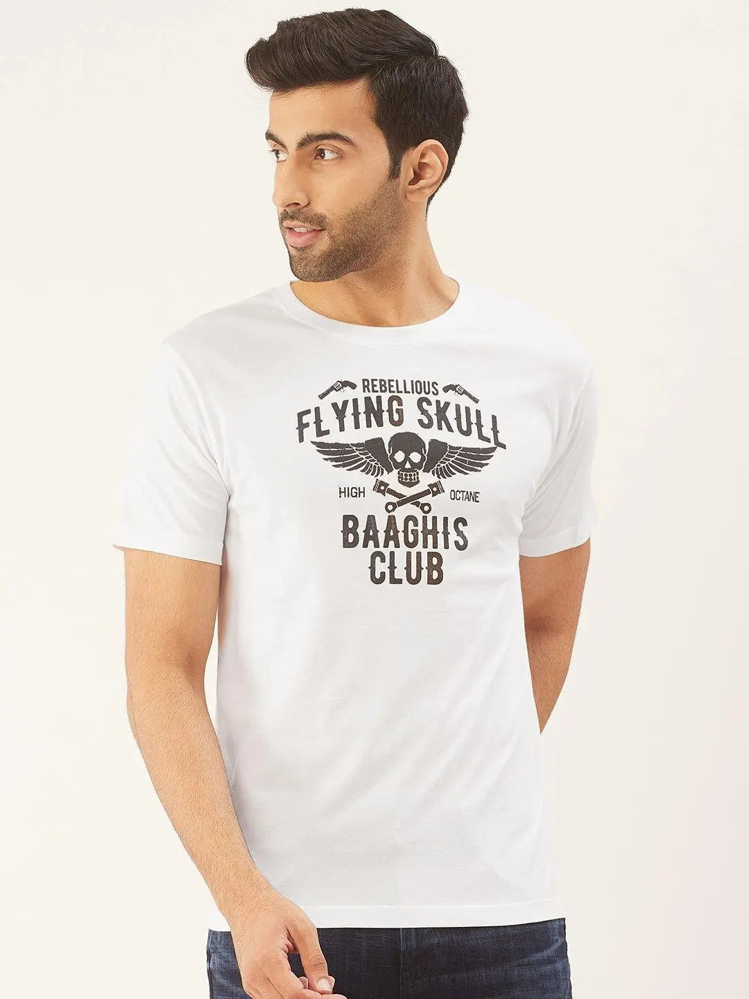 Baaghi Club White T-Shirt - The Chambal