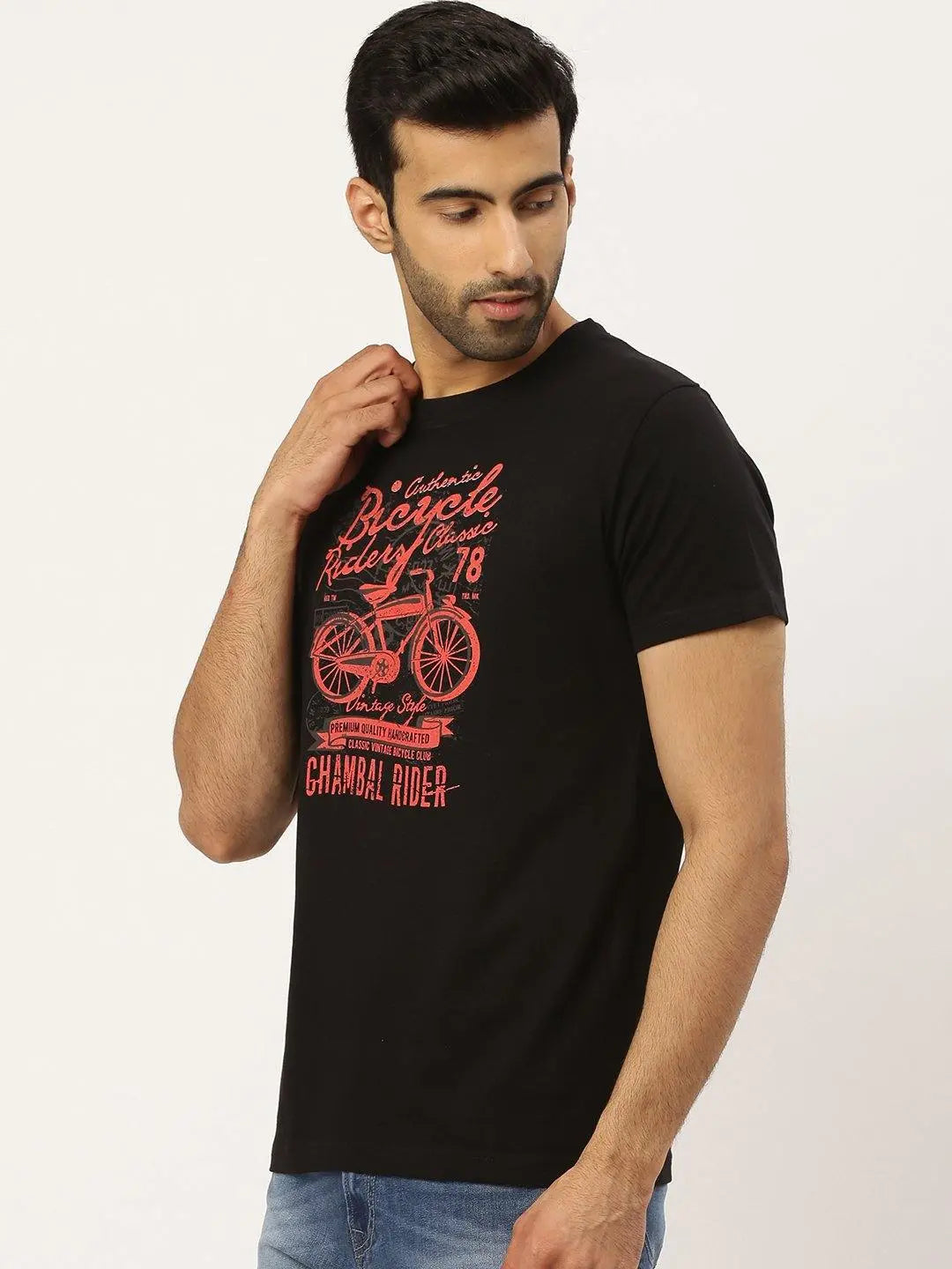 Bicycle Black T-Shirt - The Chambal