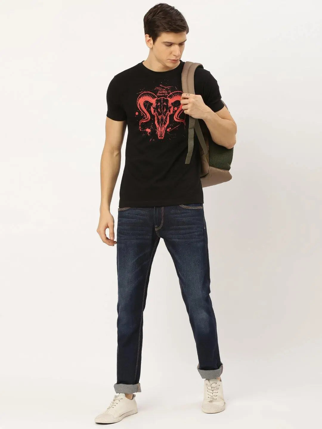 Bleed Red Black T-Shirt - The Chambal