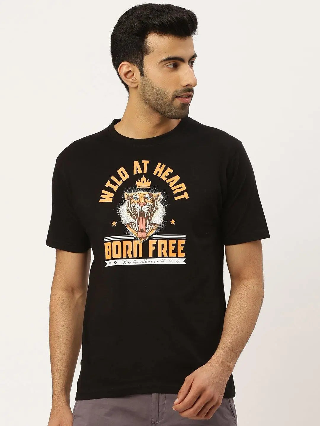 Born Free Black T-Shirt - The Chambal