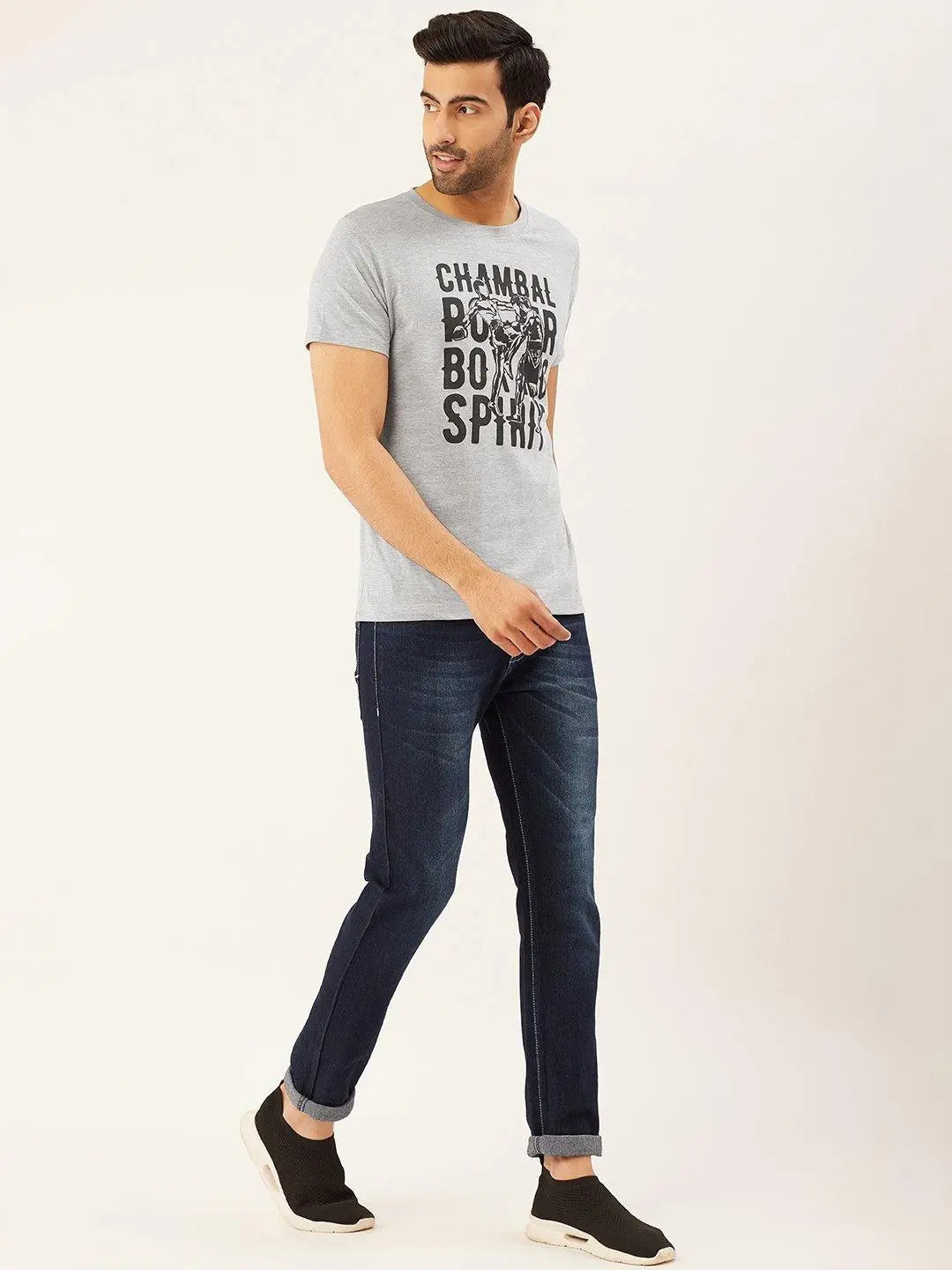 Boxing Spirit Grey T-Shirt - The Chambal