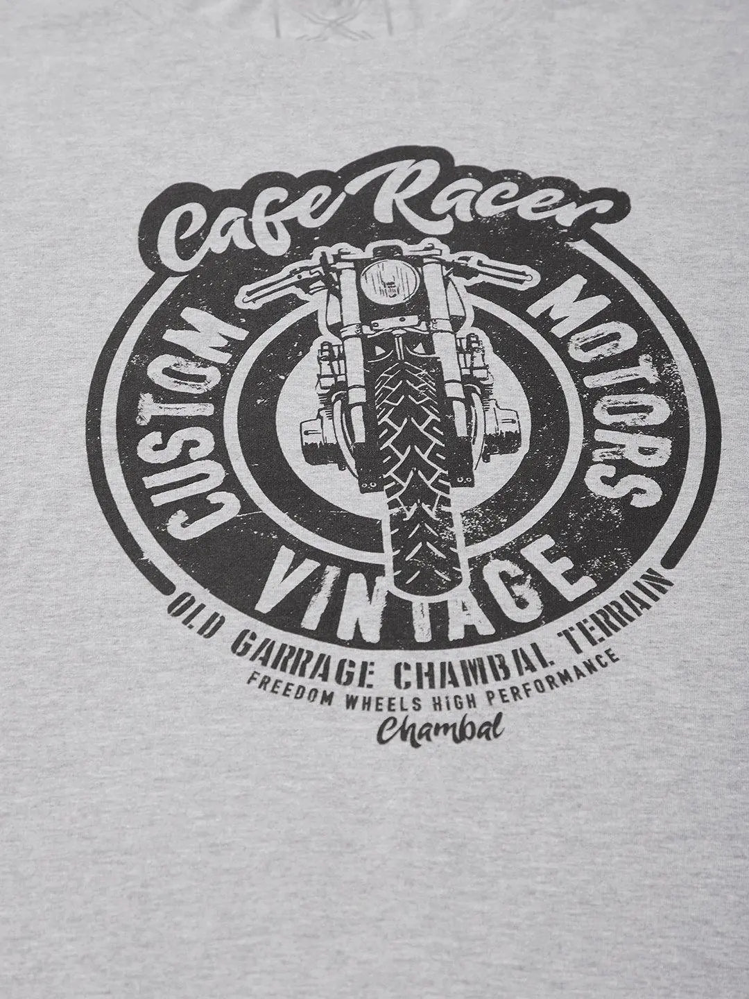 Cafe Racer Grey T-Shirt - The Chambal