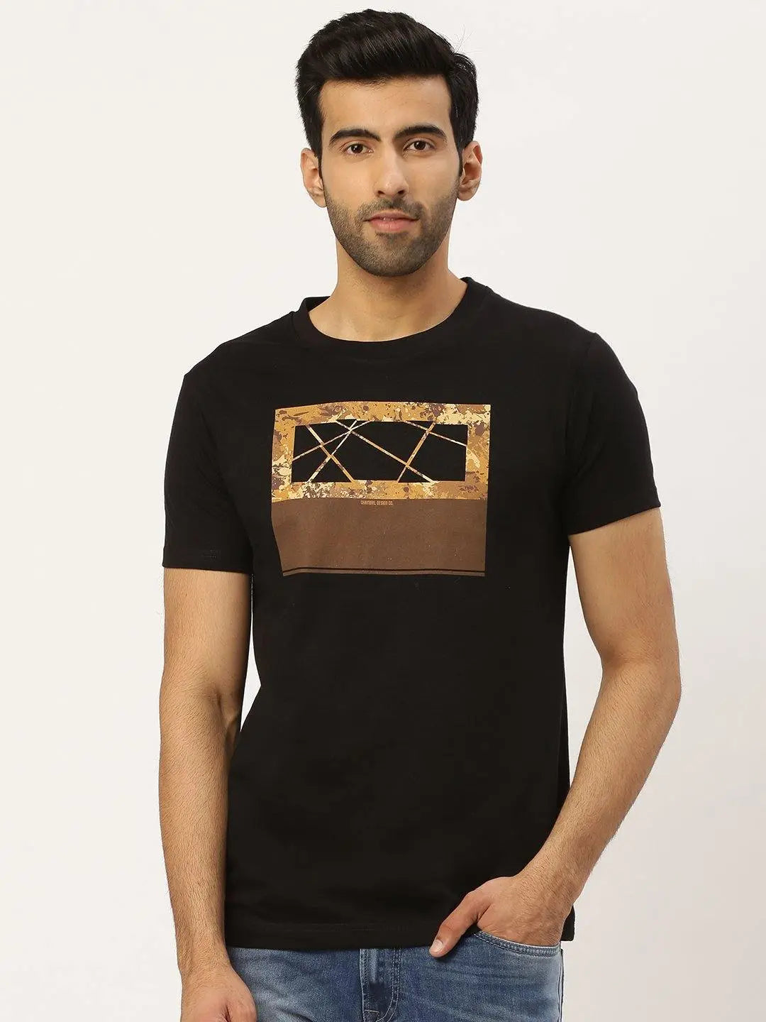 Camouflage Black T-Shirt - The Chambal