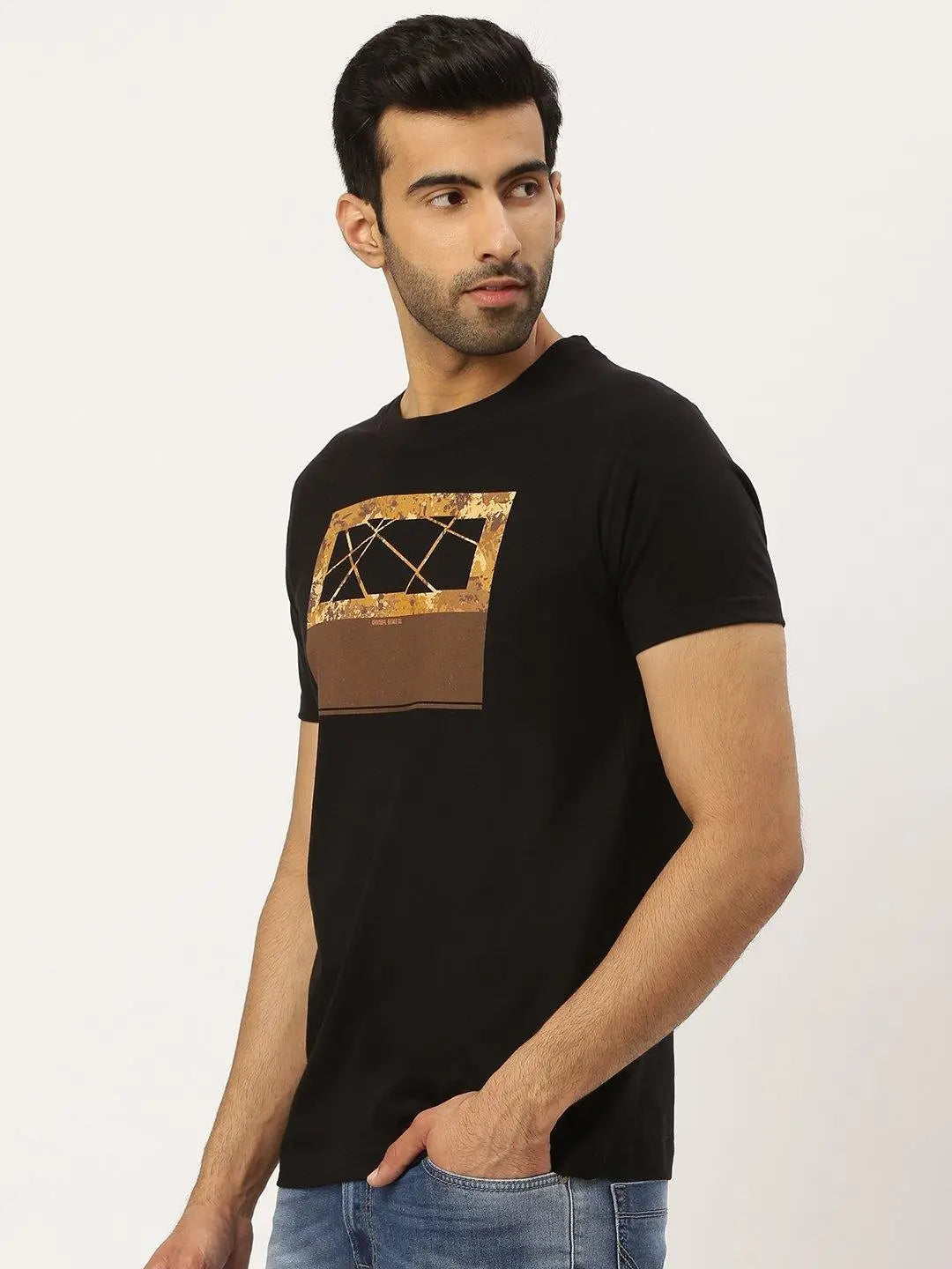 Camouflage Black T-Shirt - The Chambal