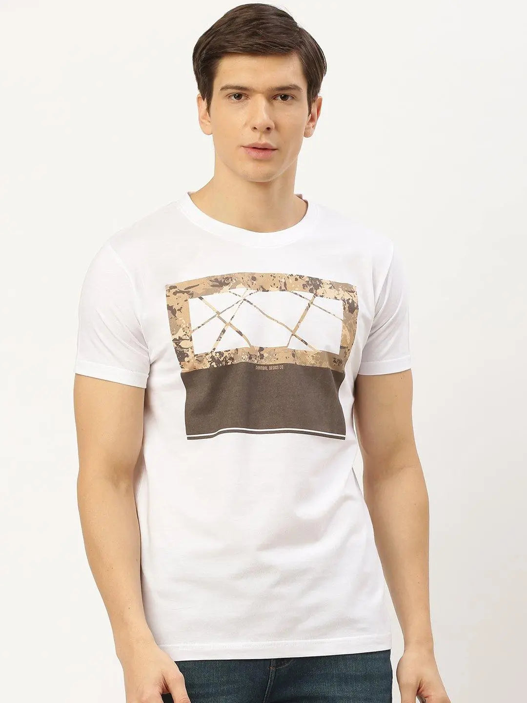 Camouflage White T-Shirt - The Chambal