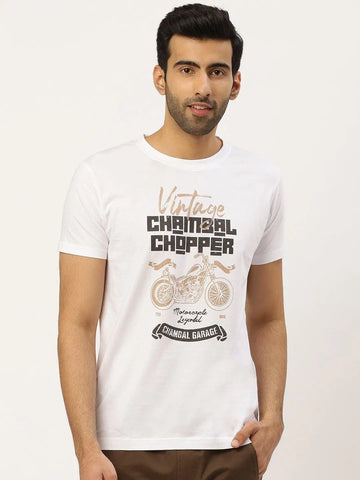 Chopper White T-shirt - The Chambal