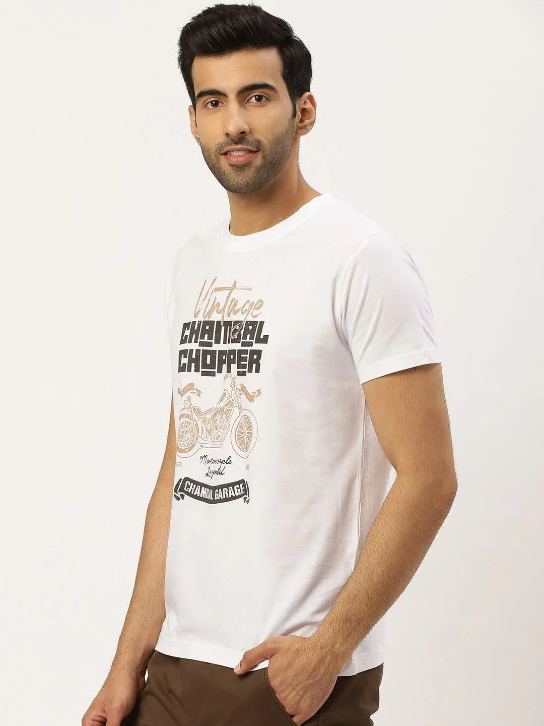 Chopper White T-shirt - The Chambal