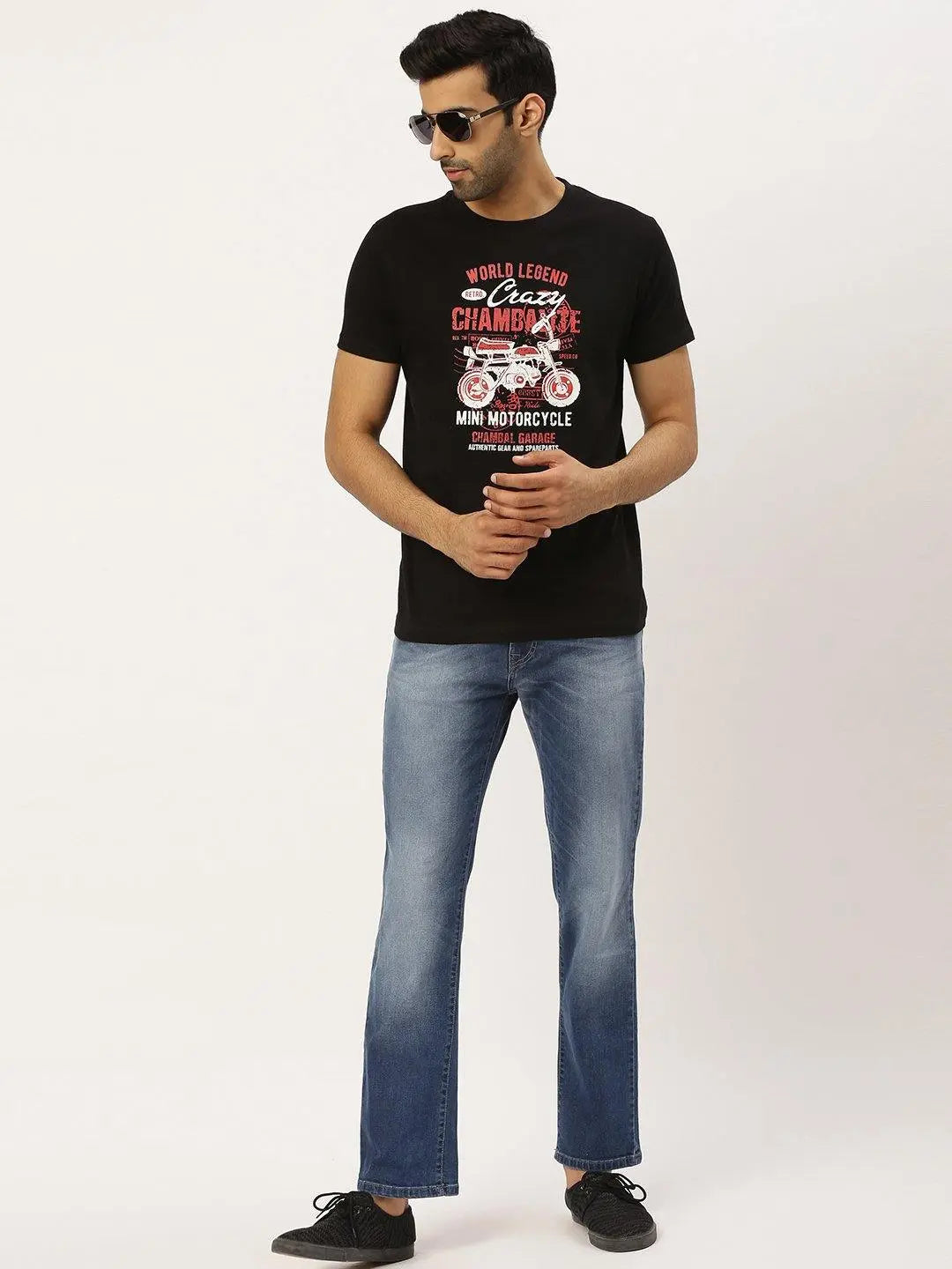 Crazy Bikers Black T-Shirt - The Chambal