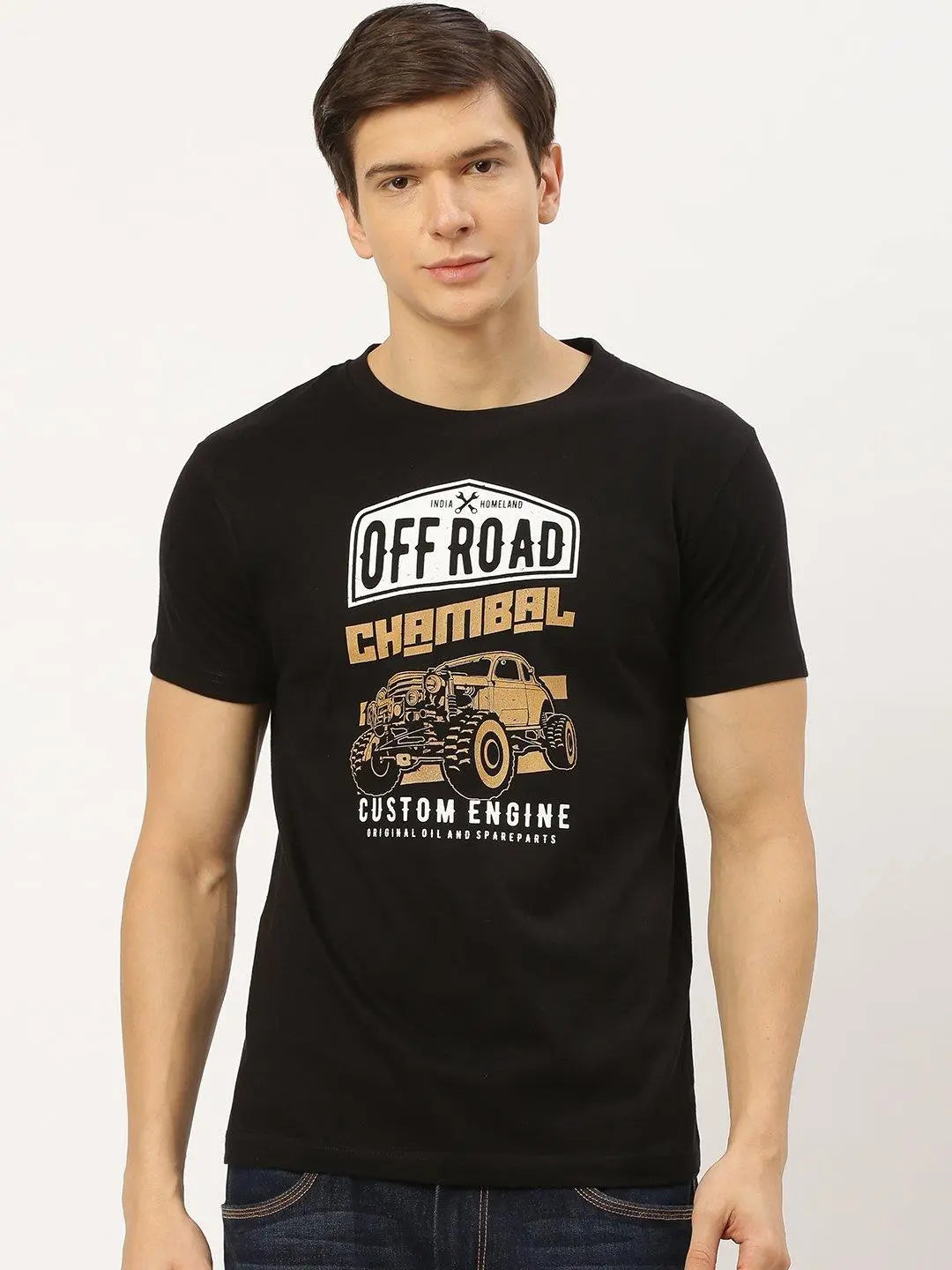 Custom Engine Black T-Shirt - The Chambal